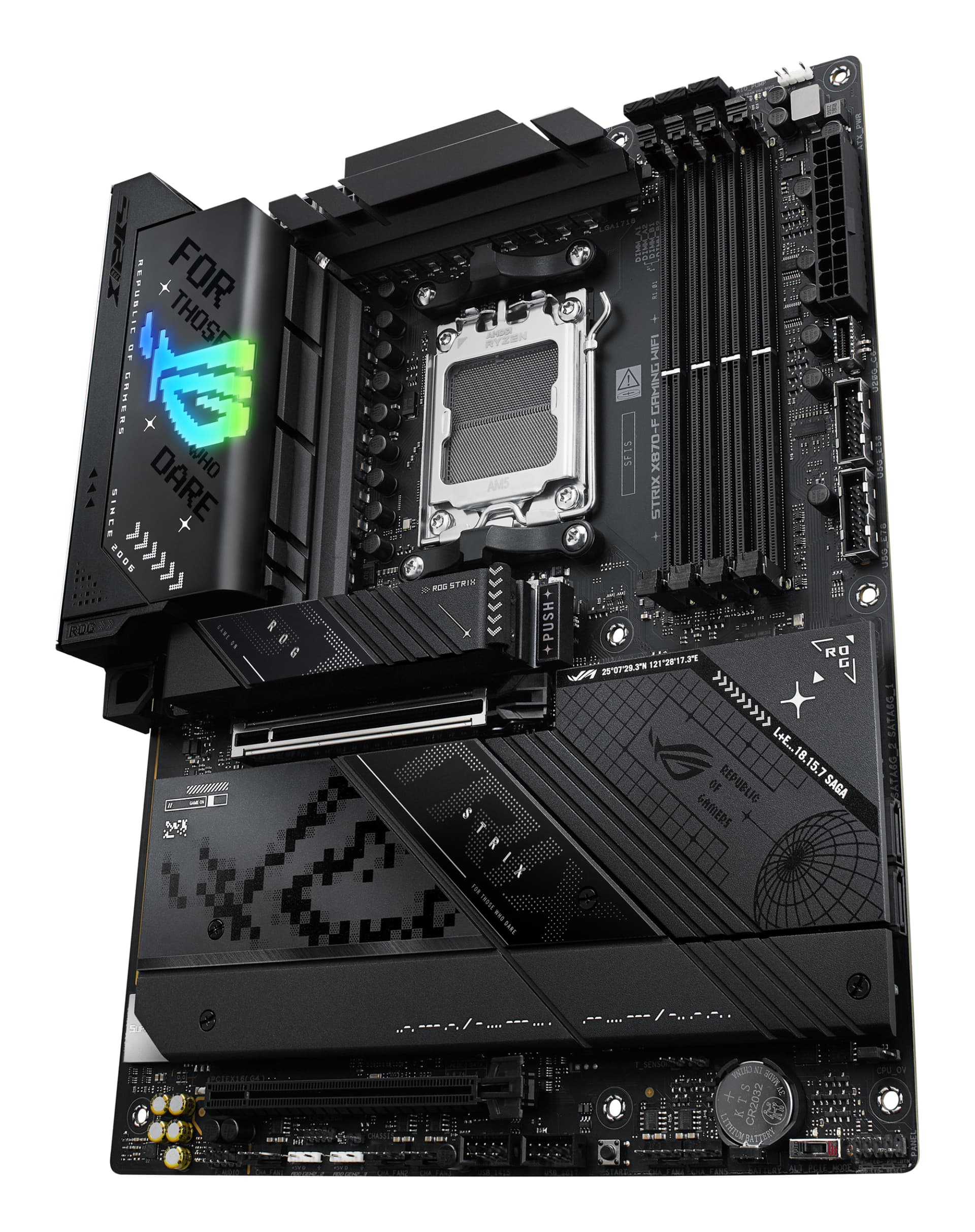 Placa de baza ROG STRIX X870-F GAMING WIFI, AMD X870, Socket AM5, ATX "90MB1IV0-M0EAY0" — miniatură