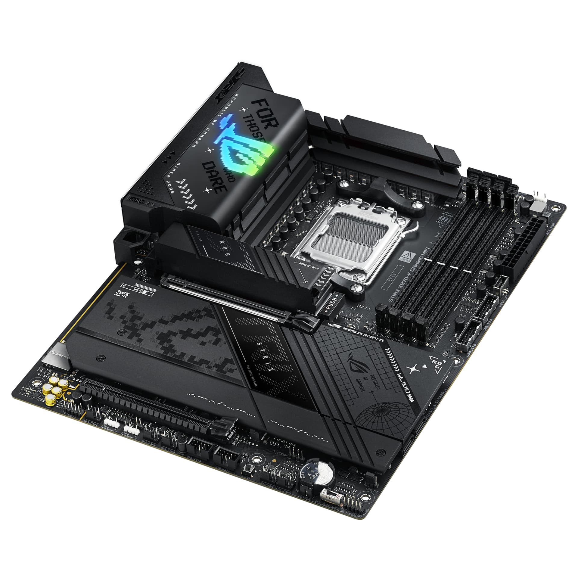 Placa de baza ROG STRIX X870-F GAMING WIFI, AMD X870, Socket AM5, ATX "90MB1IV0-M0EAY0" — miniatură