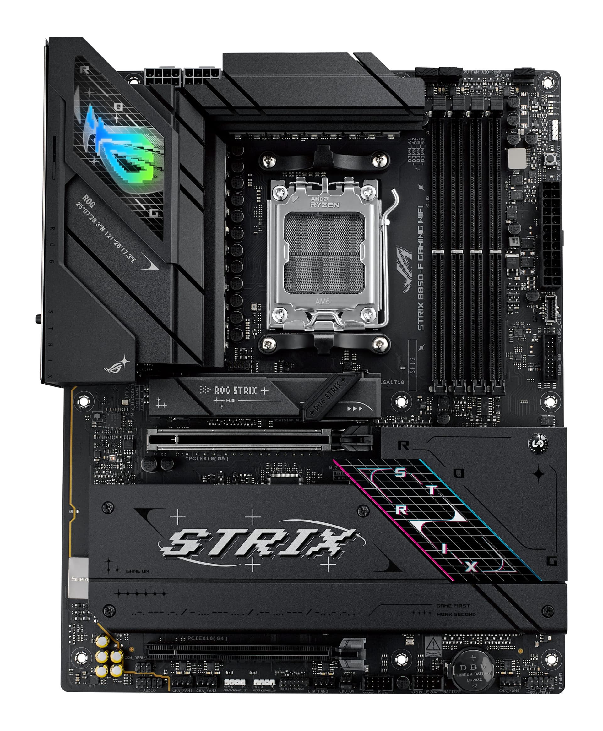 Placa de baza ASUS ROG STRIX B850-F GAMING WIFI AMD B850 Socket AM5 ATX "90MB1J70-M0EAY0" — miniatură