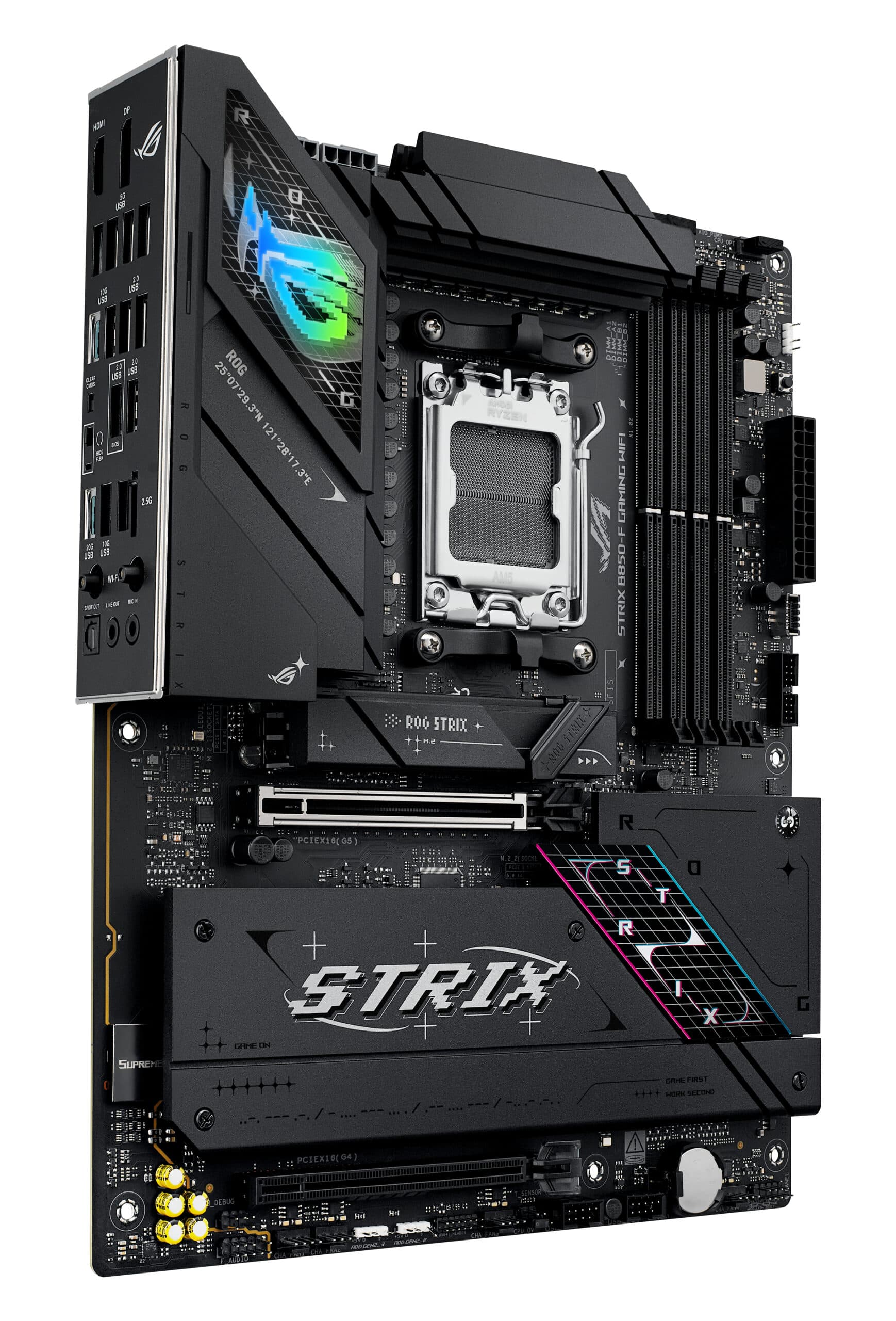Placa de baza ASUS ROG STRIX B850-F GAMING WIFI AMD B850 Socket AM5 ATX "90MB1J70-M0EAY0" — miniatură