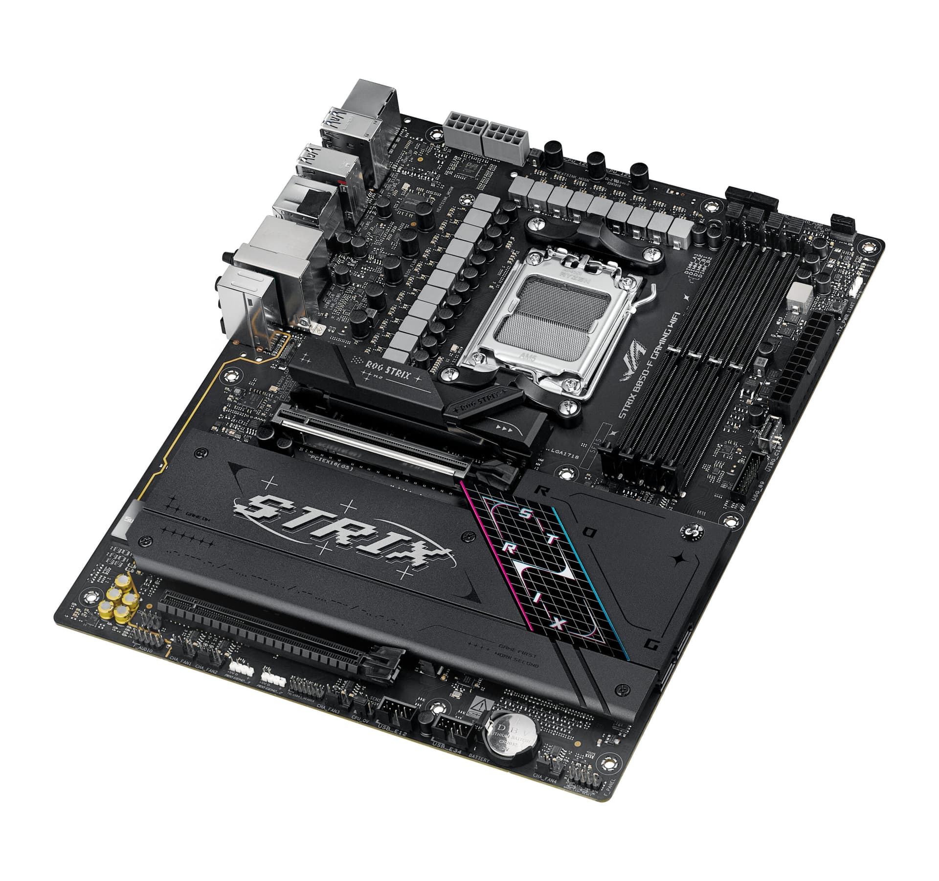 Placa de baza ASUS ROG STRIX B850-F GAMING WIFI AMD B850 Socket AM5 ATX "90MB1J70-M0EAY0" — miniatură