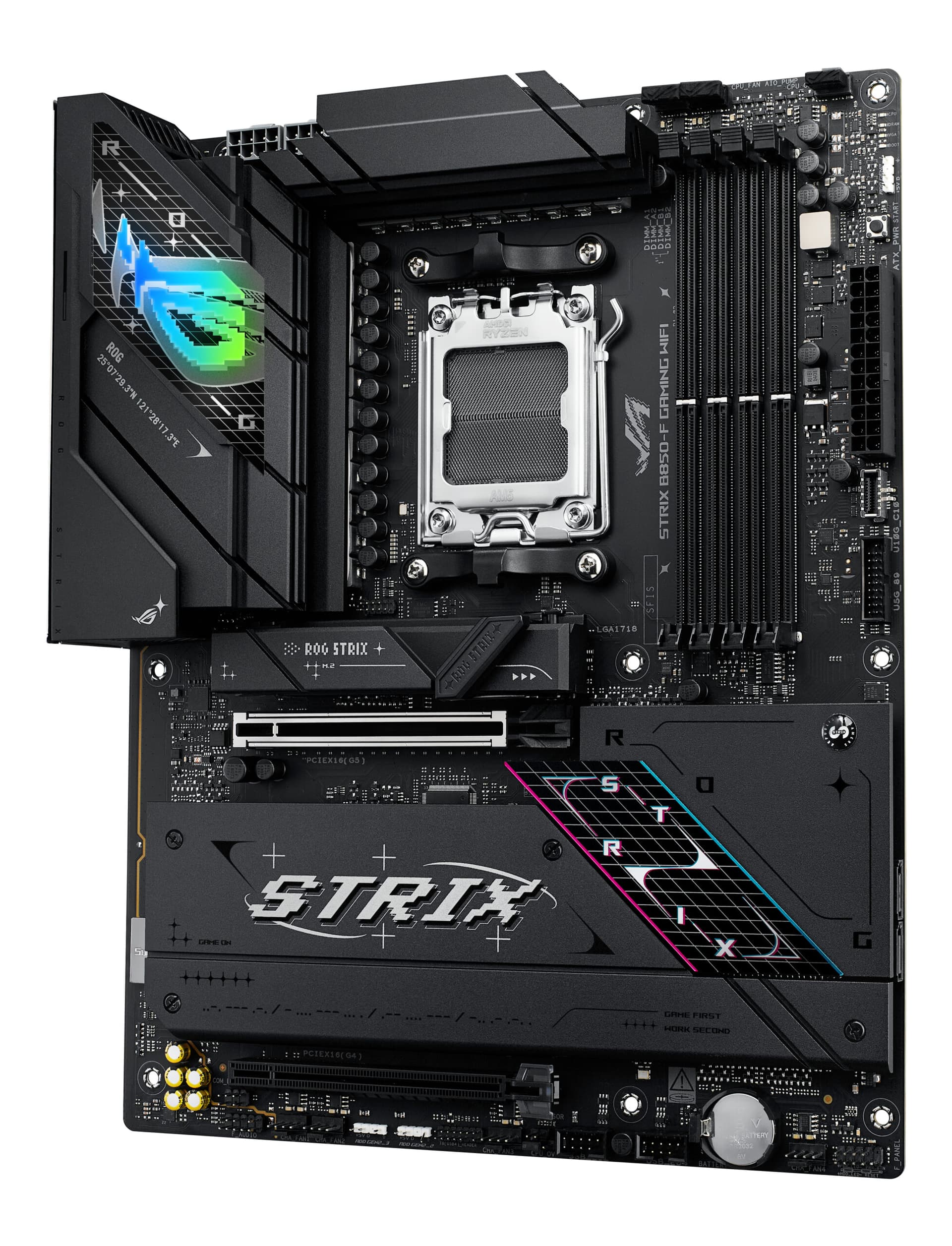 Placa de baza ASUS ROG STRIX B850-F GAMING WIFI AMD B850 Socket AM5 ATX "90MB1J70-M0EAY0" — miniatură