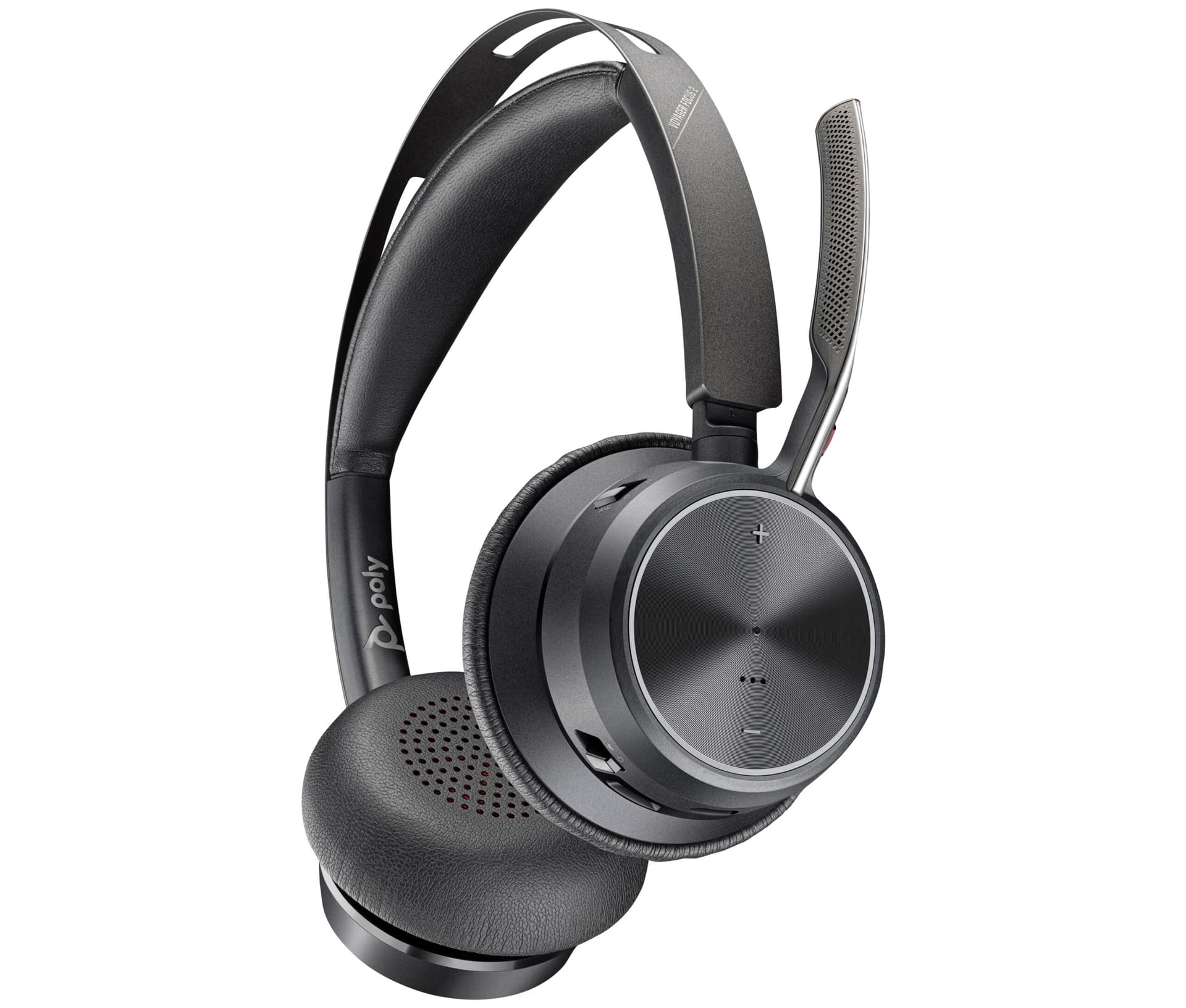 Poly Voyager Focus 2 USB-C-C Headset +USB-C/A Adapter +Charging Stand "9T9J5AA" — miniatură