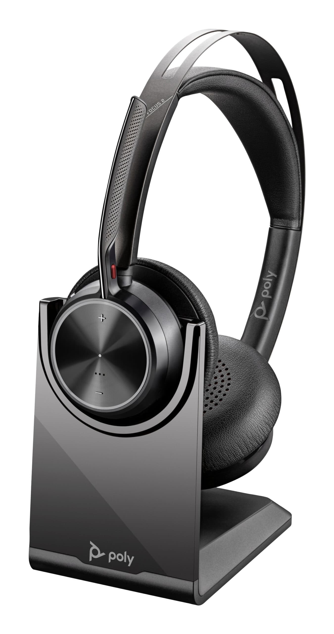 Poly Voyager Focus 2 USB-C-C Headset +USB-C/A Adapter +Charging Stand "9T9J5AA" — miniatură