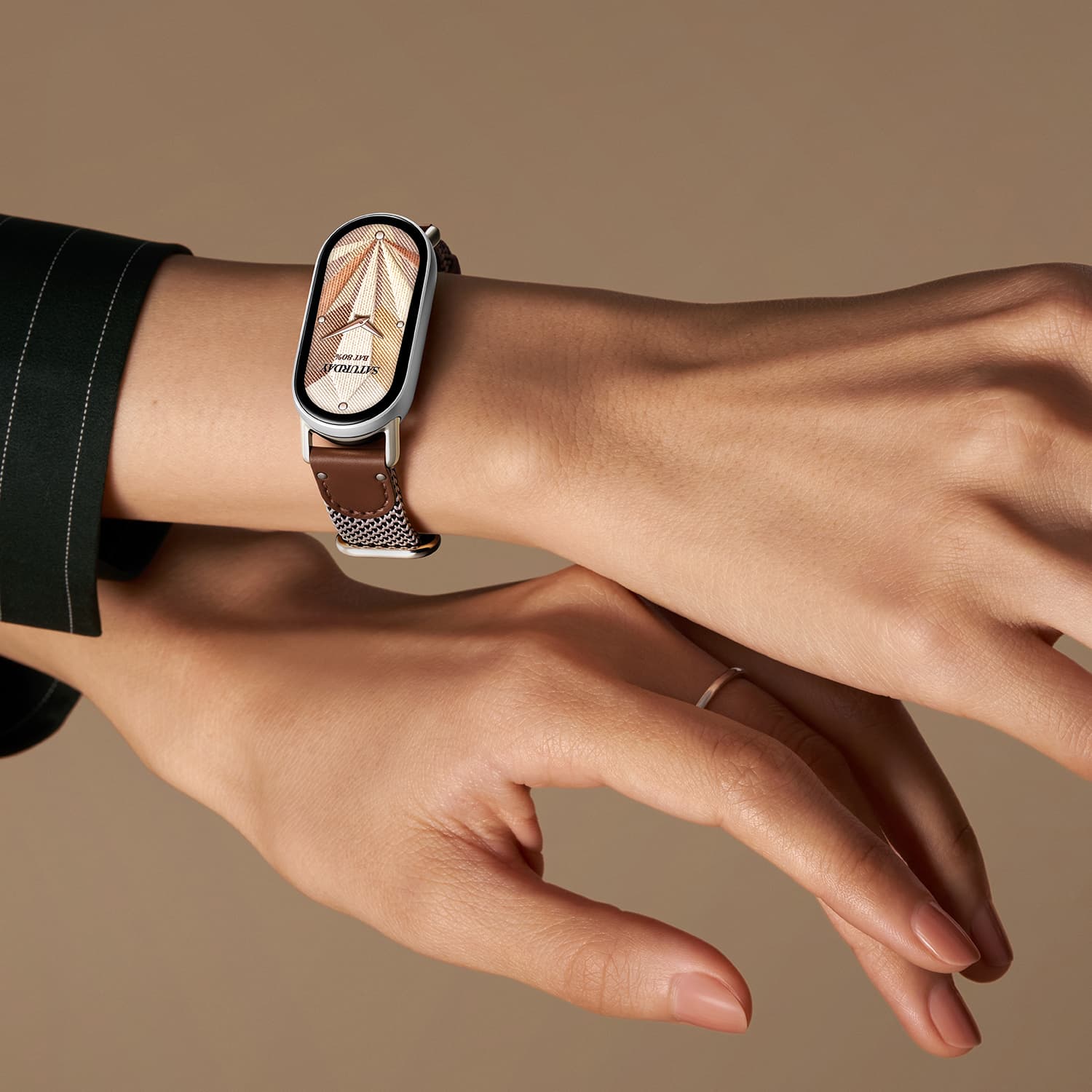 Bratara fitness Smart Band 10, Autonomie 21 zile, Roz "BHR9999GL" — miniatură