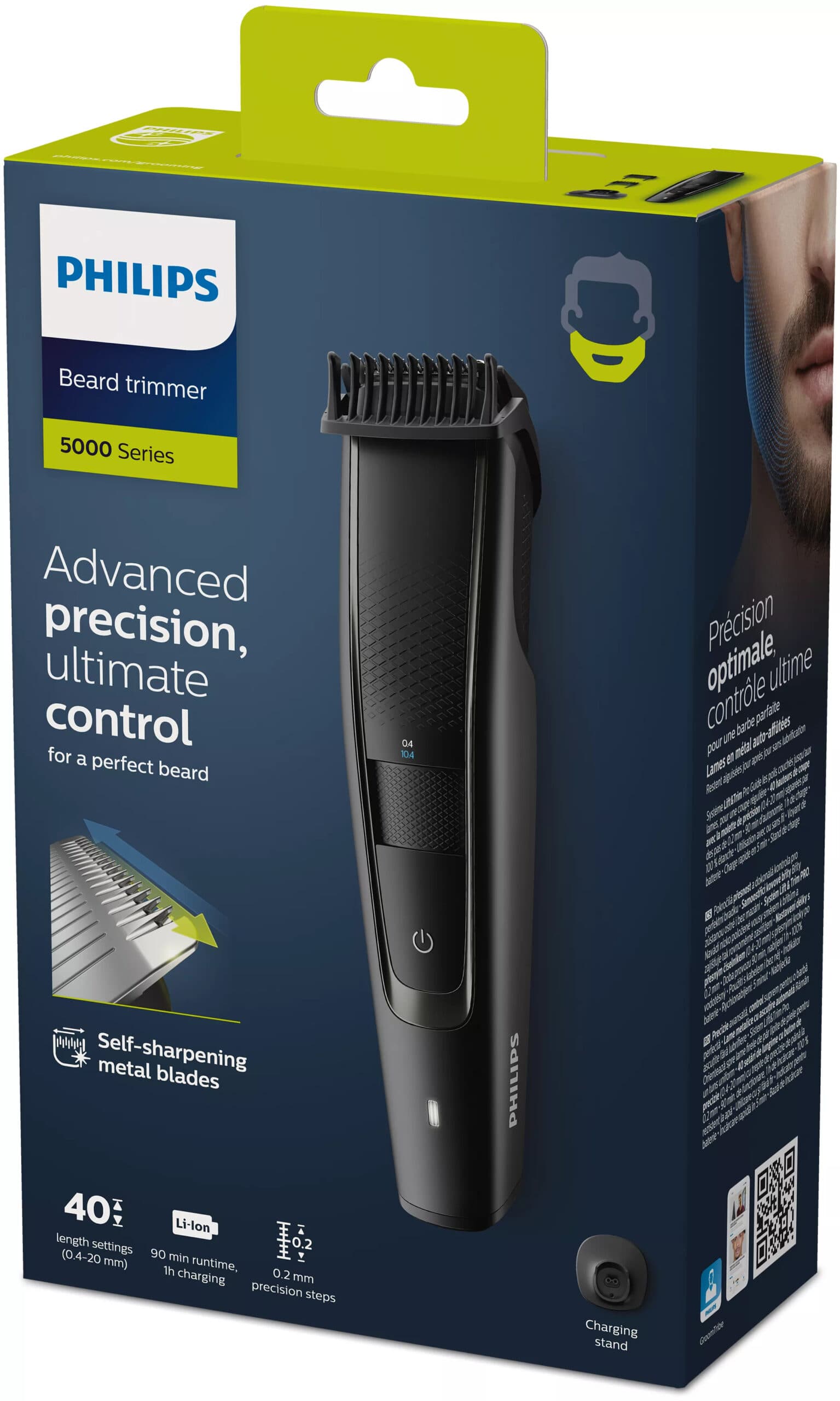 Aparat de tuns BT5515/20, Fara fir, 90 min, Lavabil, Negru "BT5515/20" — miniatură