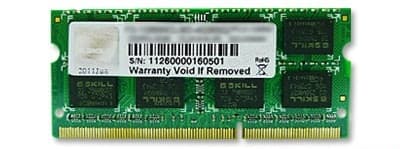 Memorie laptop G.Skill SQ Series - DDR3 - 4 GB - SO-DIMM 204-pin - unbuffered "F3-12800CL11S-4GBSQ"