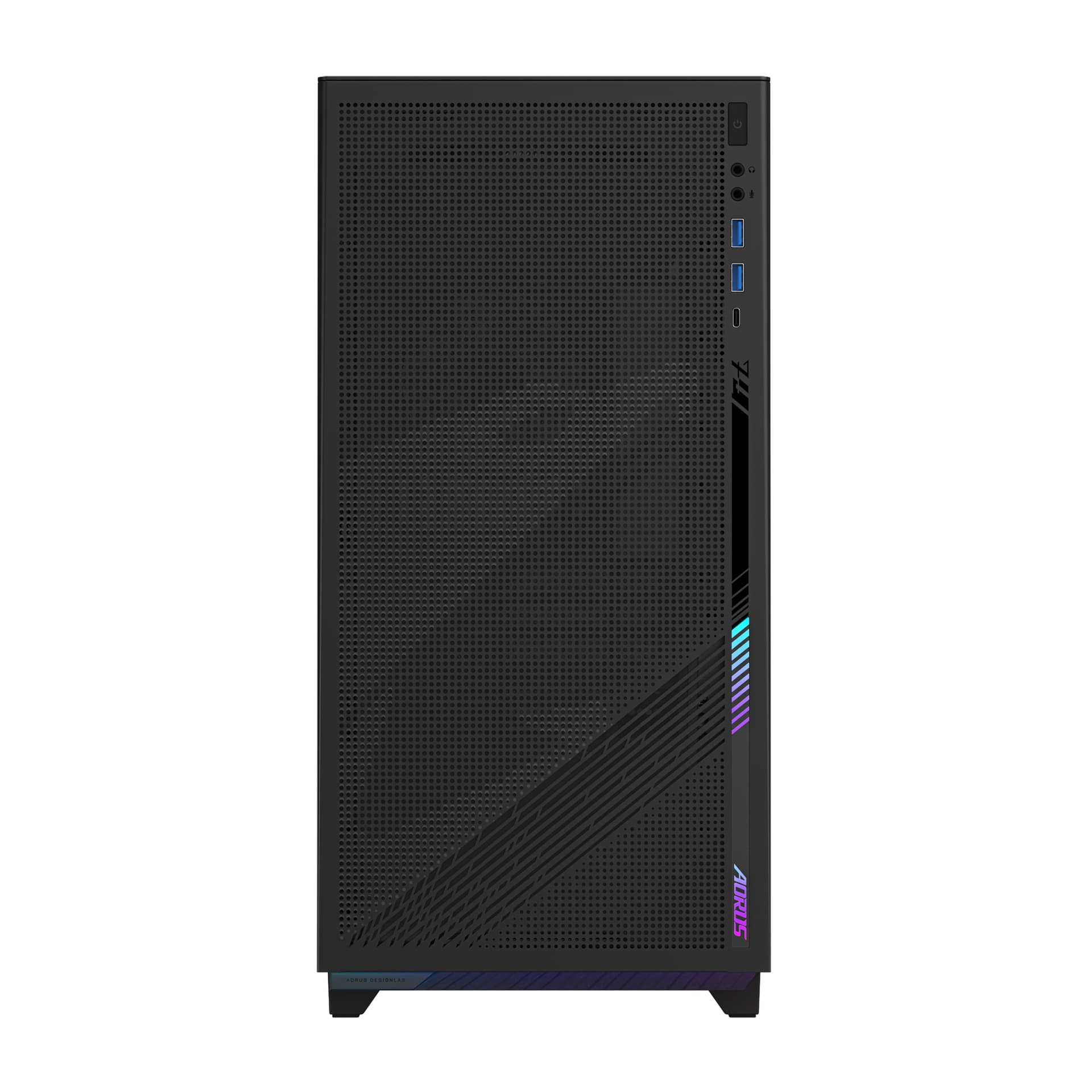 Carcasa GB-AC400G, Middle Tower, Fara sursa, Mini ITX, Micro ATX, ATX, Negru "GB-AC400G" — miniatură