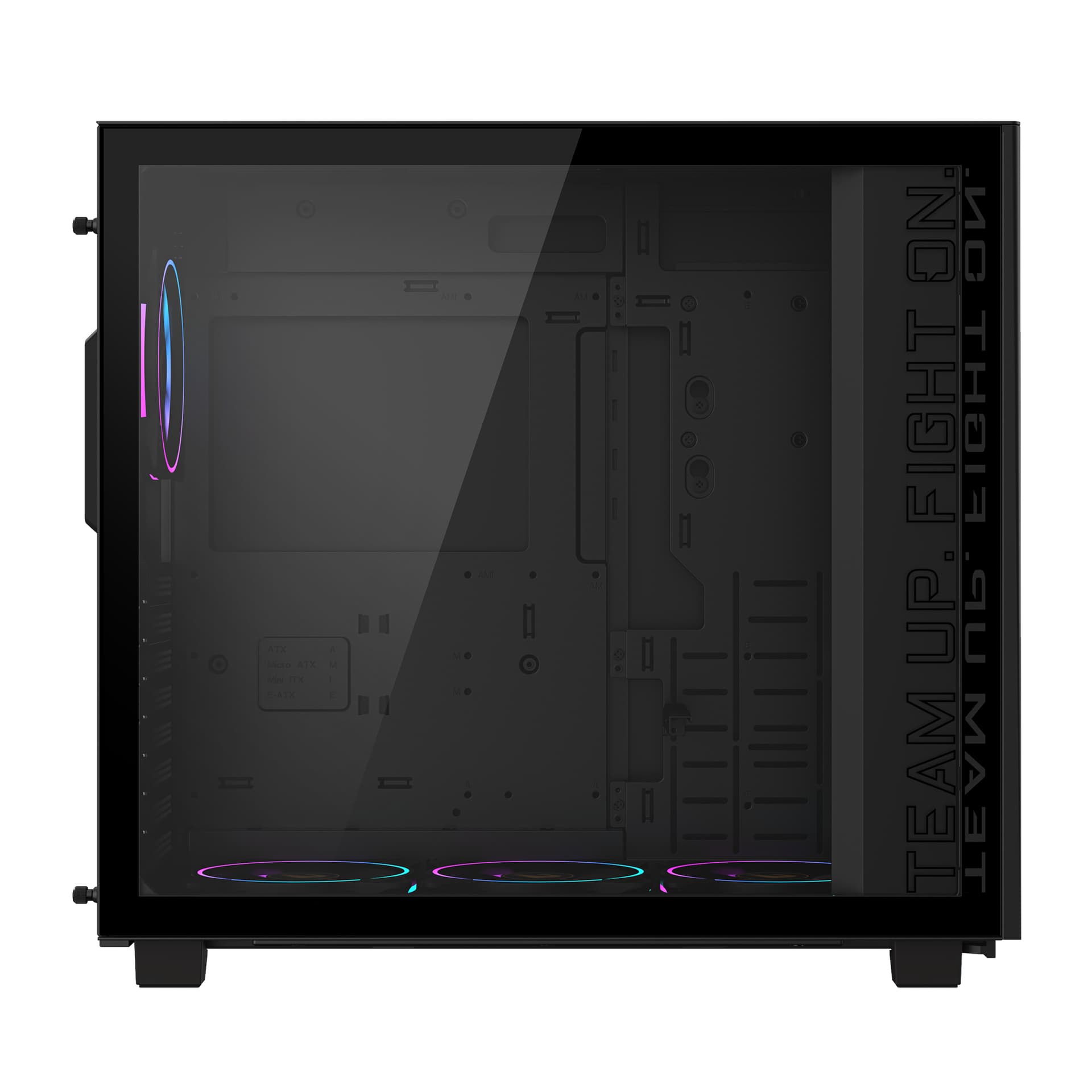 Carcasa GB-AC400G, Middle Tower, Fara sursa, Mini ITX, Micro ATX, ATX, Negru "GB-AC400G" — miniatură