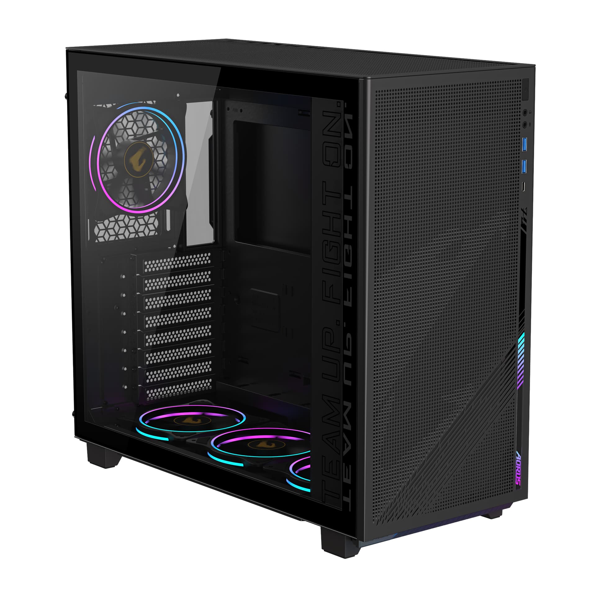 Carcasa GB-AC400G, Middle Tower, Fara sursa, Mini ITX, Micro ATX, ATX, Negru "GB-AC400G" — miniatură