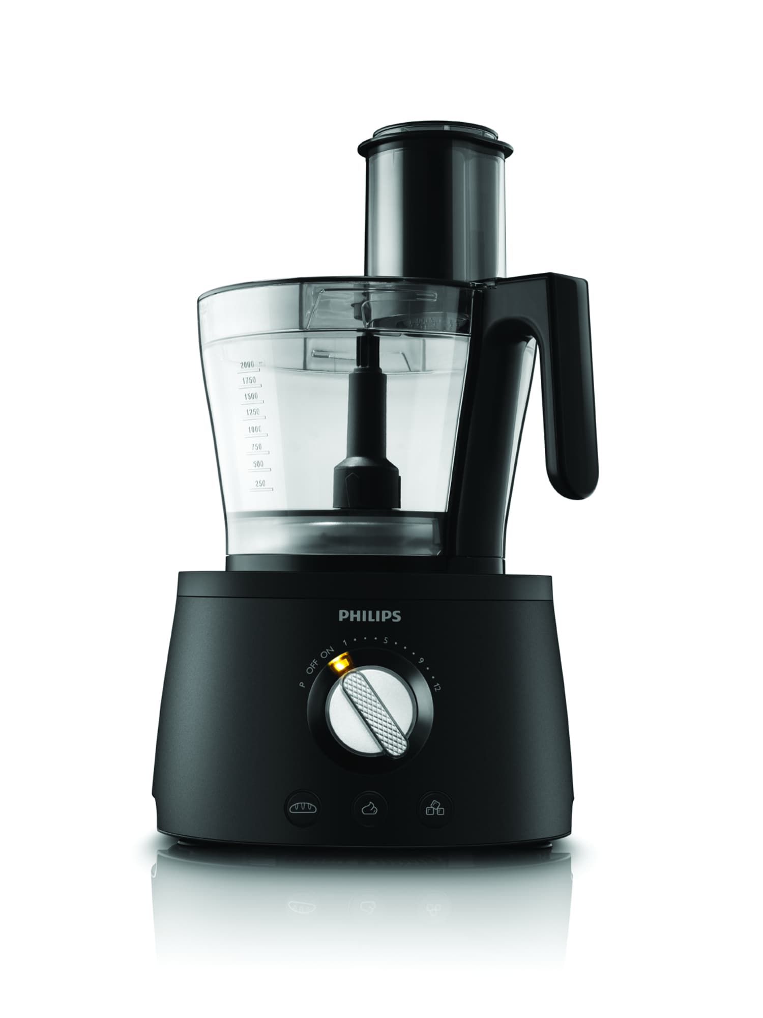 Robot de bucatarie PHILIPS Avance Collection HR7776/90, 1300W, bol 2.4 l, blender 1.5 l, 12 viteze + Pulse, negru — miniatură