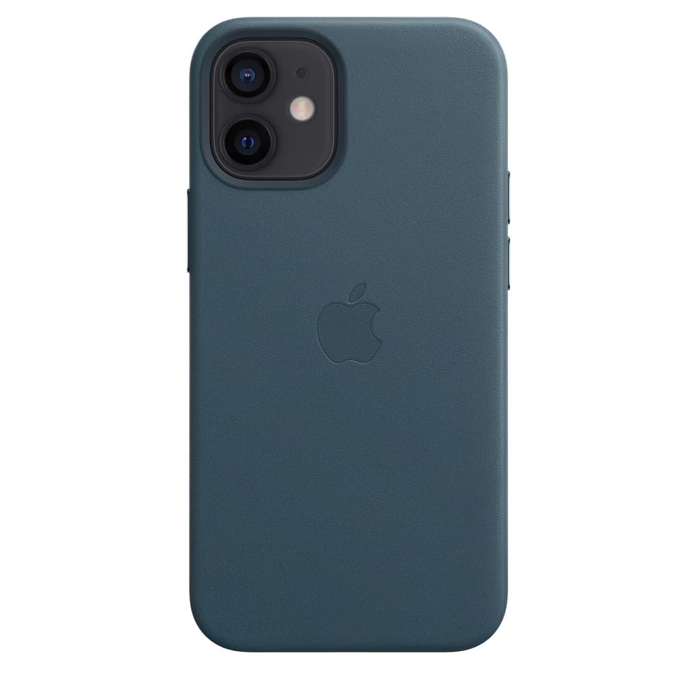 Husa Apple Husa Original Leather iPhone 12 Mini, MagSafe, Baltic Blue "MHK83ZM/A" — miniatură