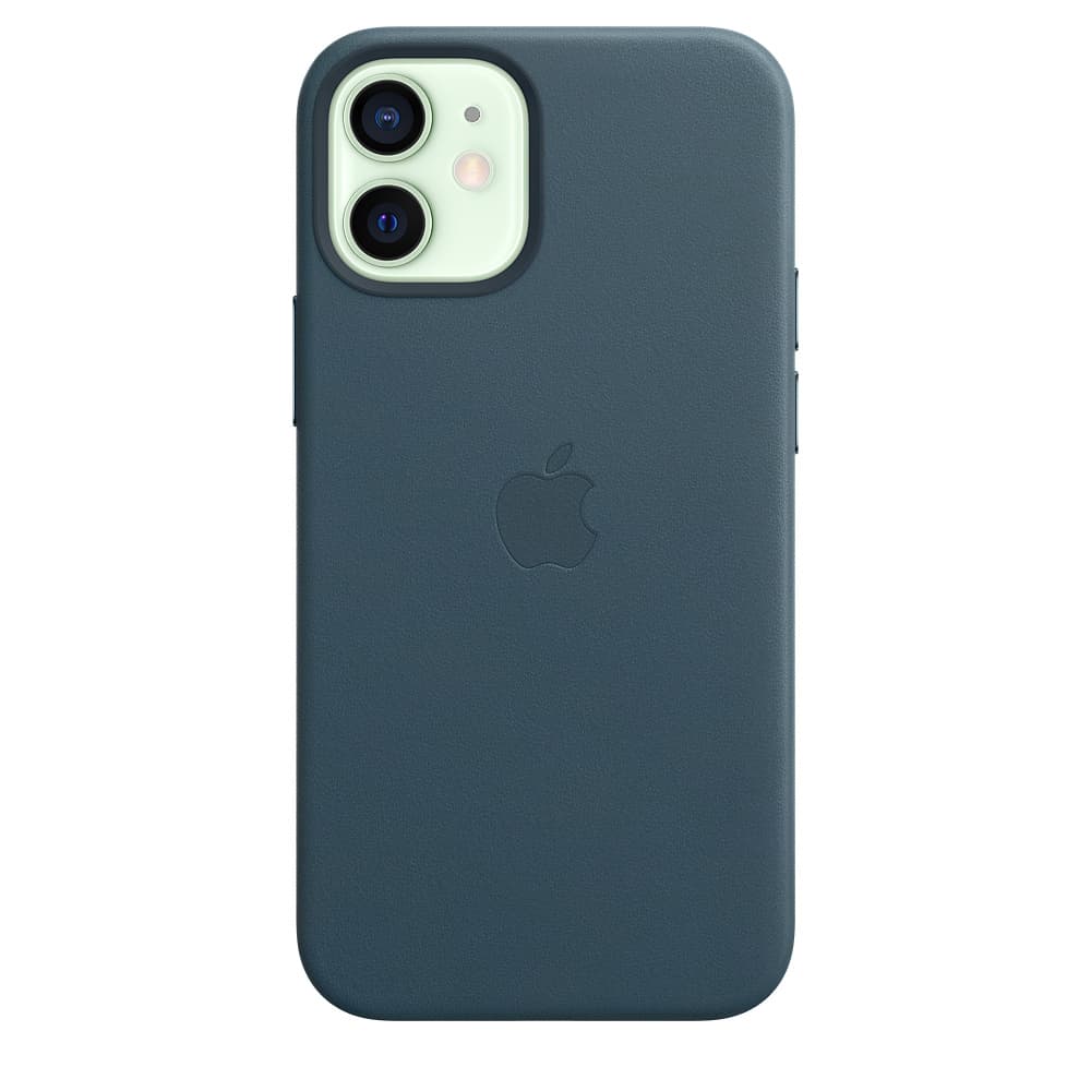 Husa Apple Husa Original Leather iPhone 12 Mini, MagSafe, Baltic Blue "MHK83ZM/A" — miniatură