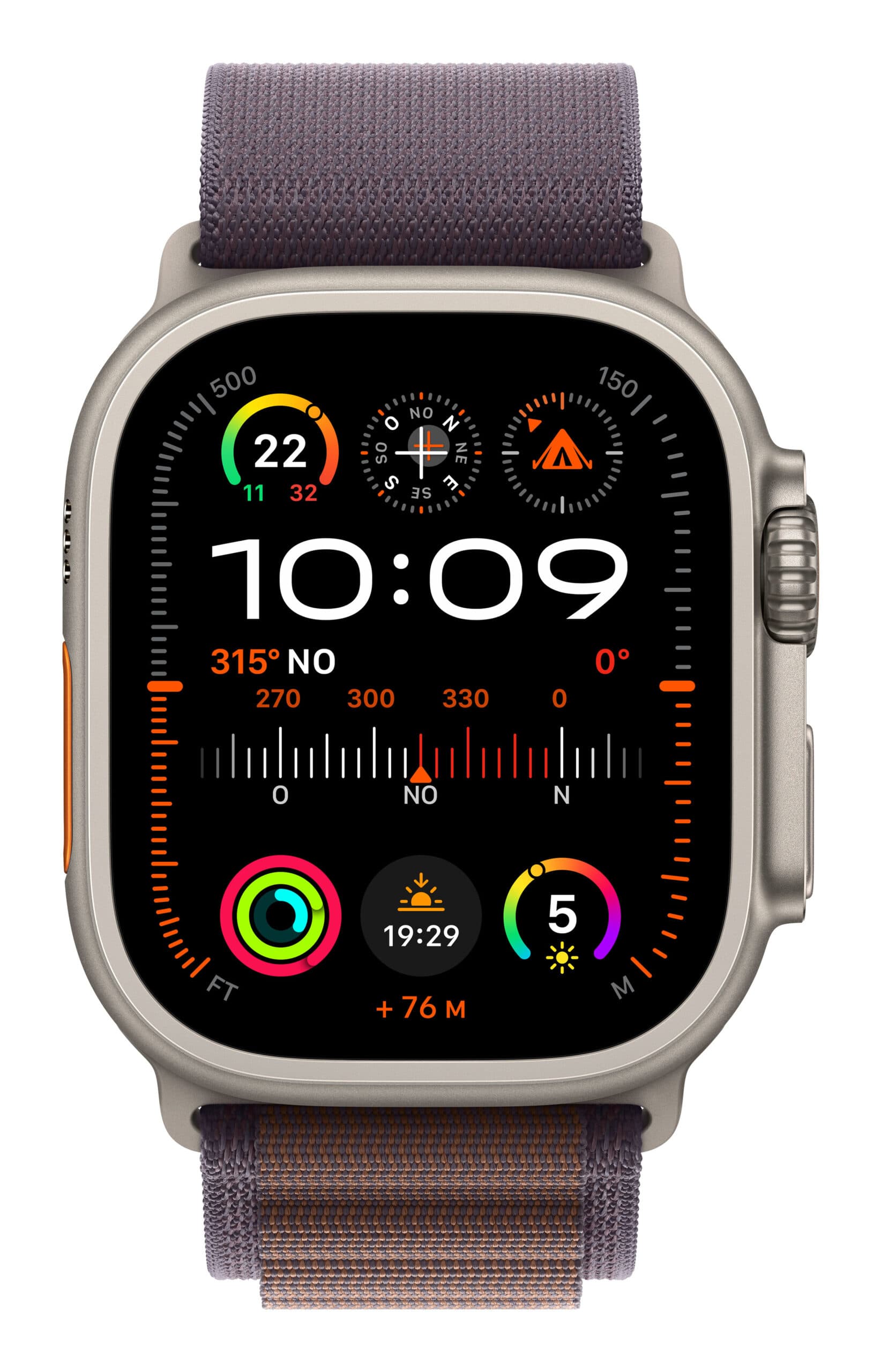 Smartwatch Watch Ultra 2 GPS + Cellular 49mm Titanium Case with Alpine Loop S Indigo "MRER3" — miniatură