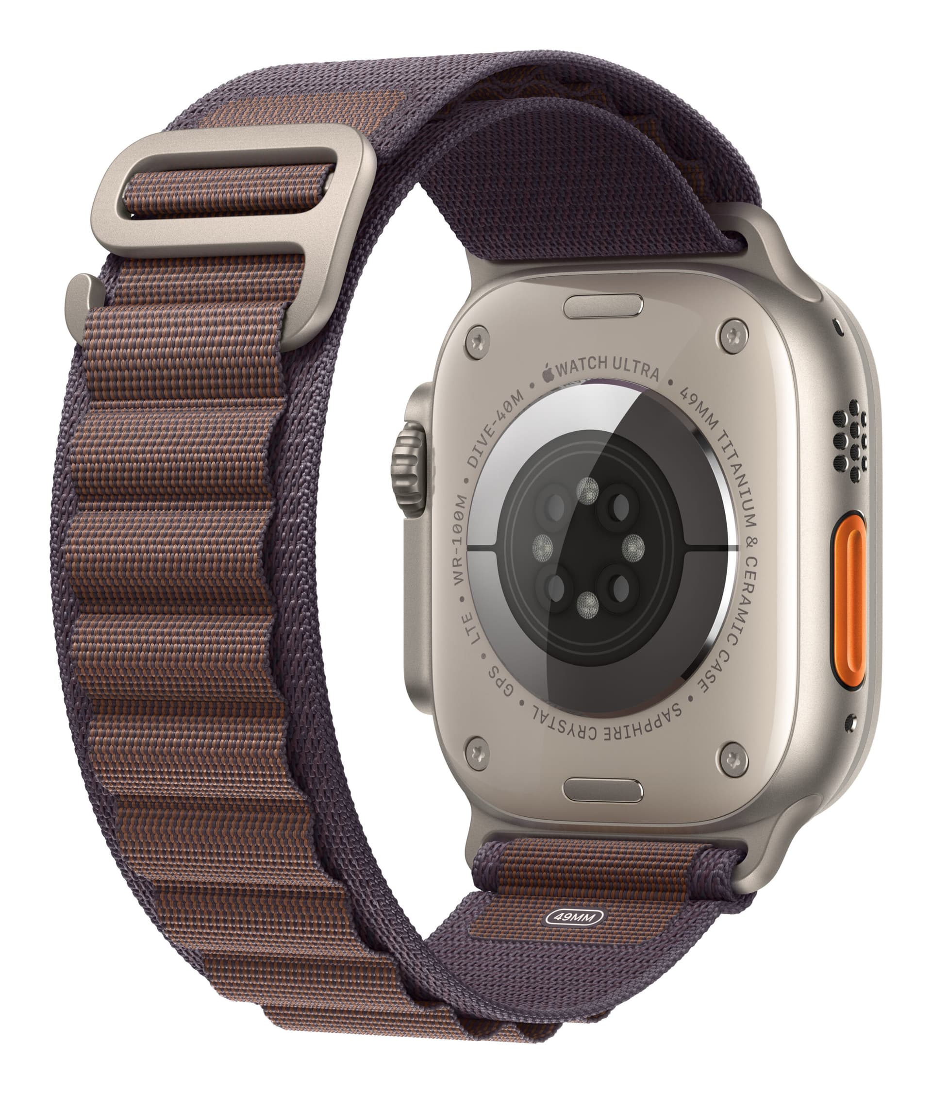 Smartwatch Watch Ultra 2 GPS + Cellular 49mm Titanium Case with Alpine Loop S Indigo "MRER3" — miniatură