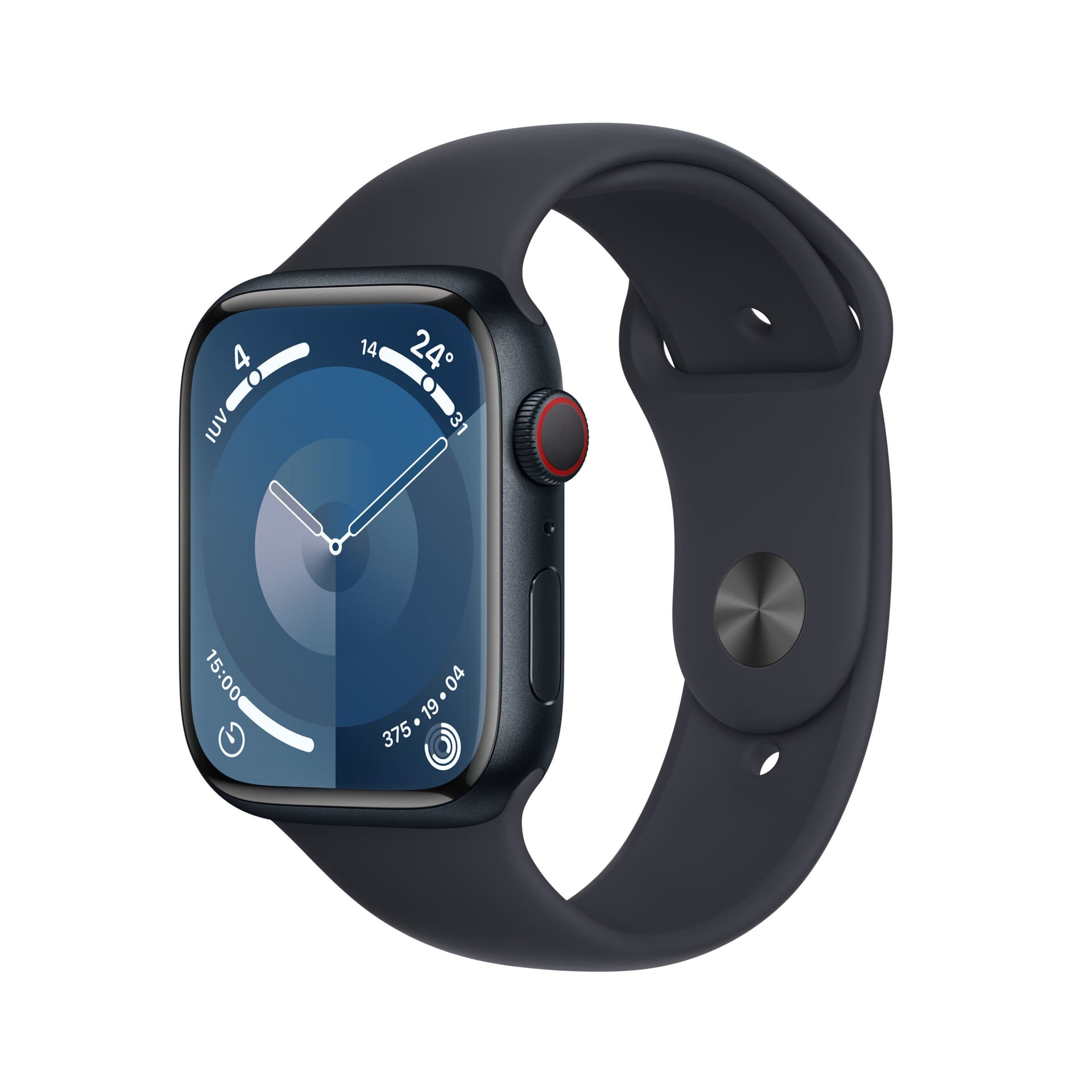 Smartwatch Watch Series 9 GPS + carcasa cellular 45mm Midnight Aluminium cu Sport Band M/L Midnight "MRMD3"
