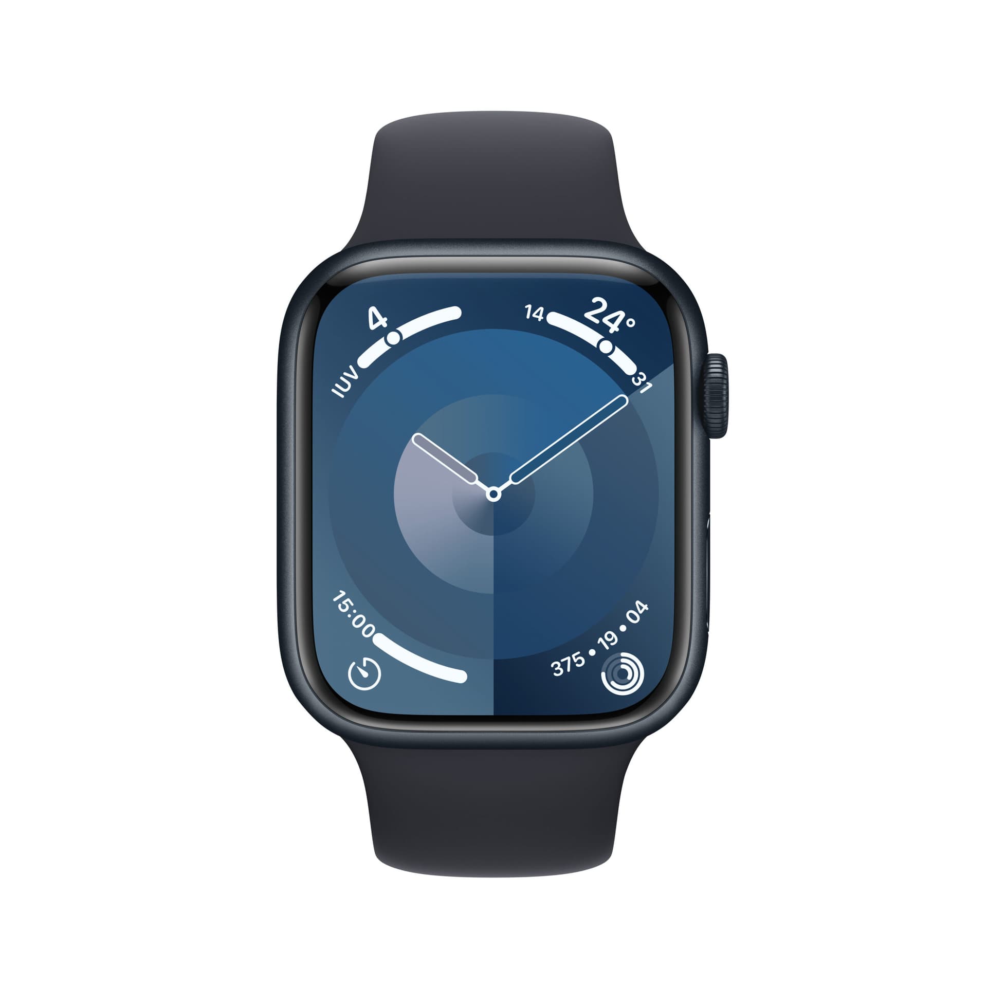 Smartwatch Watch Series&nbsp;9 GPS + carcasa cellular 45mm Midnight Aluminium cu Sport Band M/L&nbsp;Midnight "MRMD3" — miniatură