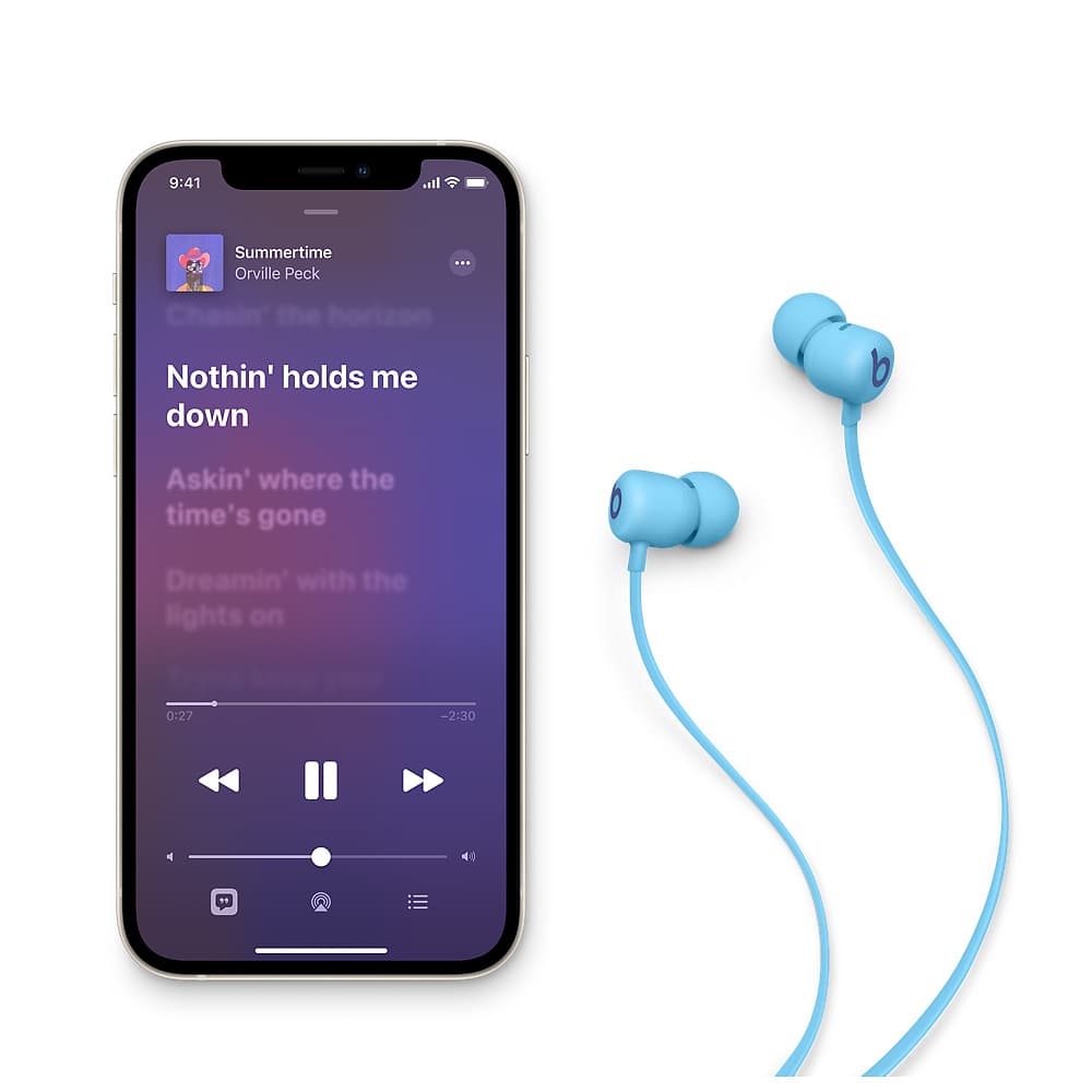 Beats Flex Wireless Headphones In-Ear Flame Blue "MYMG2" — miniatură