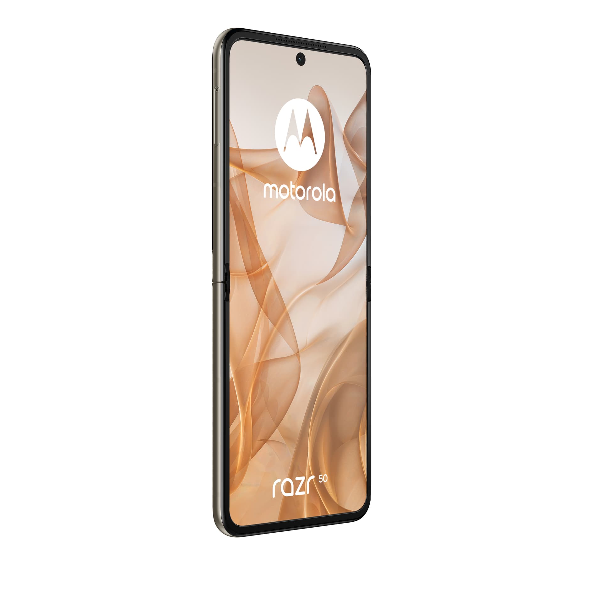 Smartphone razr 50 256GB 8GB RAM 5G Dual SIM Beach Sand "PB200013PL" — miniatură