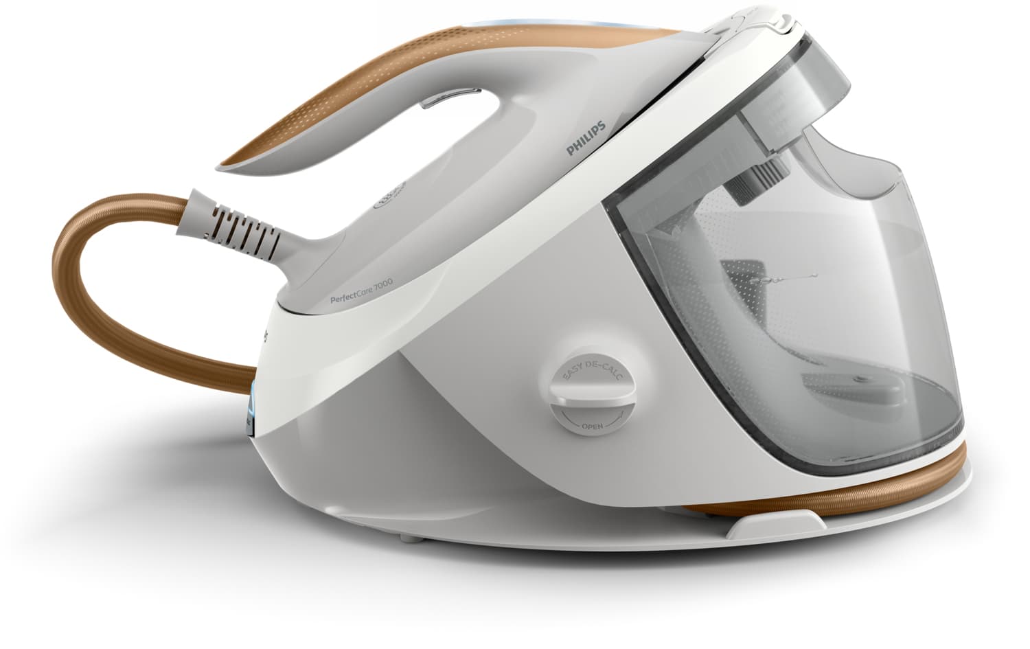 Statie de calcat PSG7040/10 2100W, 600g/min, 1.8l, talpa SteamGlide Elite, alb-auriu "PSG7040/10" — miniatură