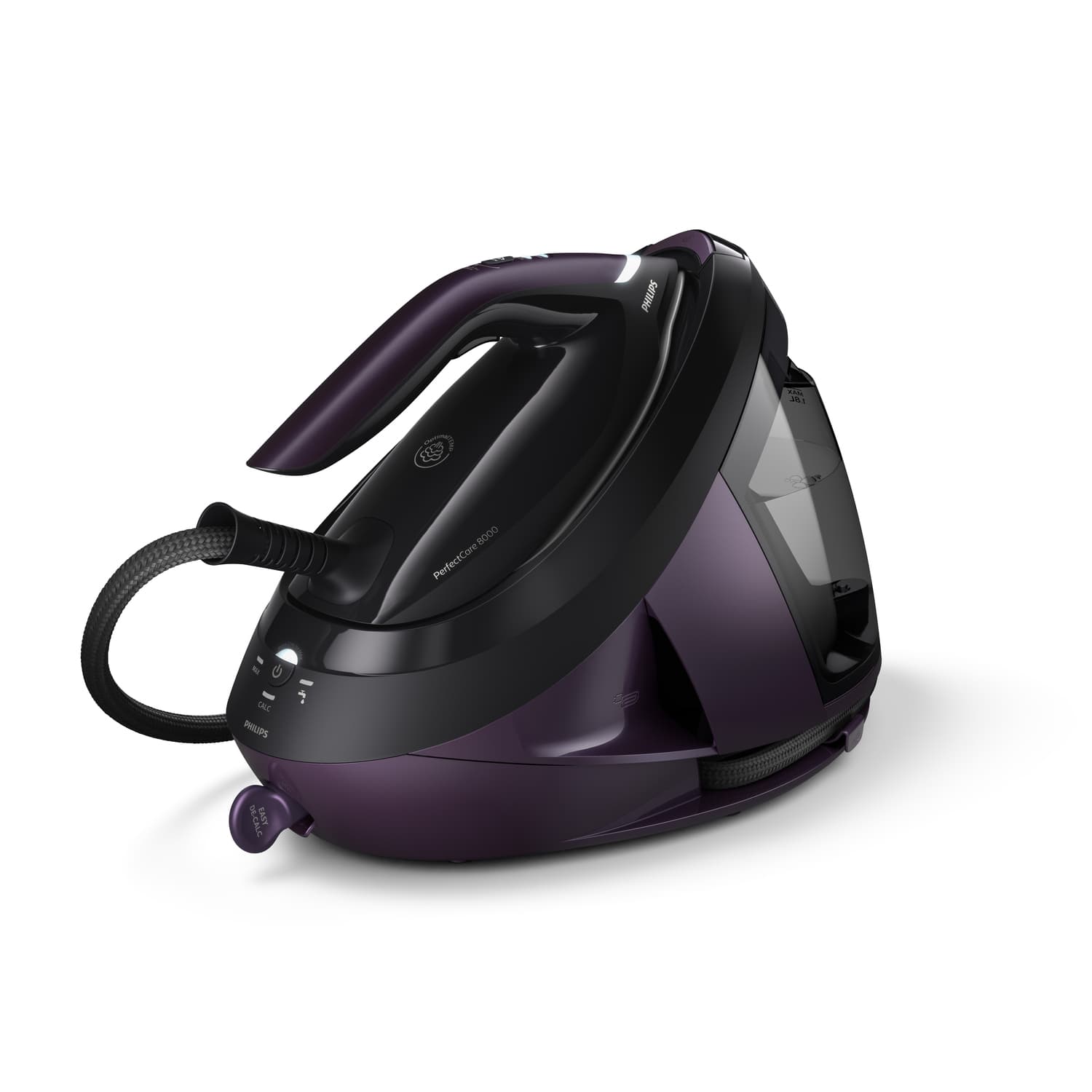 Fier de calcat Statie de calcat PHILIPS PerfectCare 8000 Series PSG8160/30, 2700W, 700g/min, 1.8l, Negru-Mov "PSG8160/30"