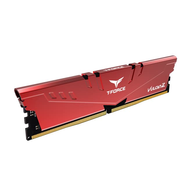MEMORIE DDR TEAMGROUP VULCAN DDR4 Gaming 16GB frecventa 3200 Mhz (kit 2 x 8GB) CL16, radiator, retail, negru "TLZGD416G3200HC16FDC01" — miniatură