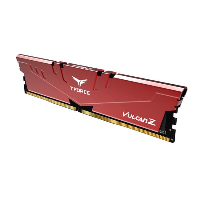 MEMORIE DDR TEAMGROUP VULCAN DDR4 Gaming 16GB frecventa 3200 Mhz (kit 2 x 8GB) CL16, radiator, retail, negru "TLZGD416G3200HC16FDC01" — miniatură