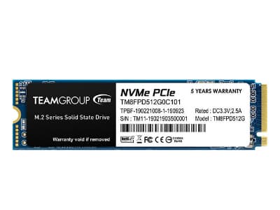 SSD TEAMGROUP MP33 PRO, 512GB, PCIe Gen3x4 M.2 2280, 3D TLC NAND NVMe, R/W: 3400/2600 MB/s, "TM8FPD512G0C101"
