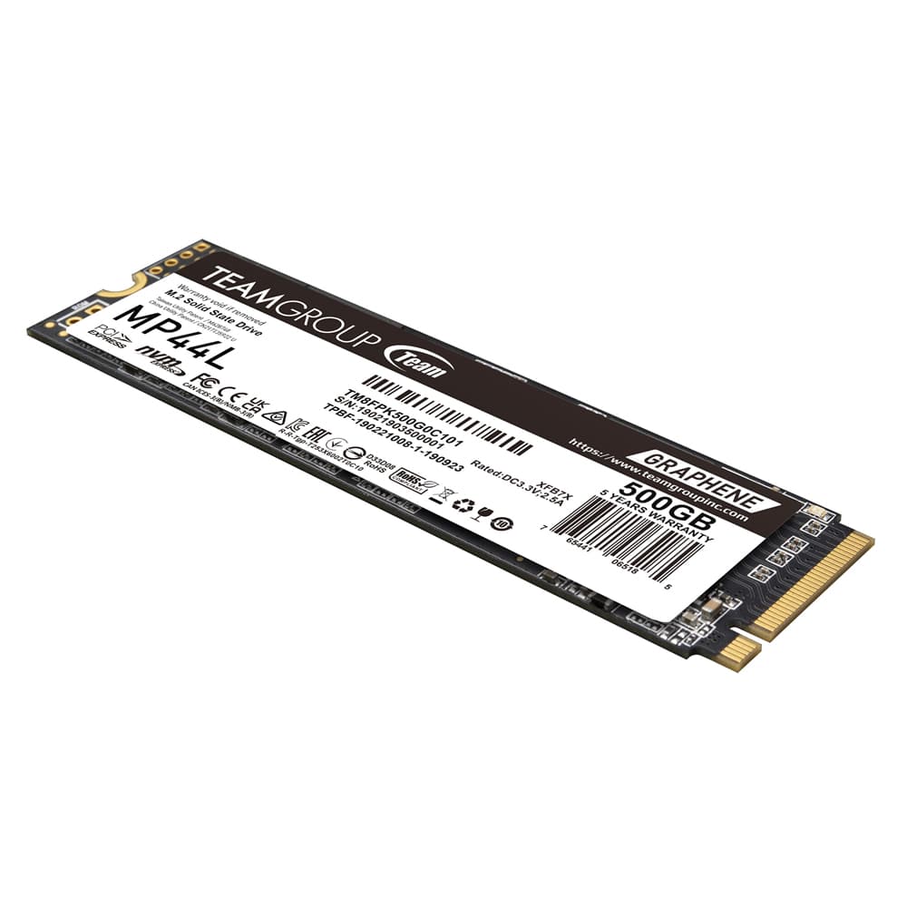 SSD TEAMGROUP MP44L, 500GB, PCIe SSD Gen4x4 M.2 2280, 3D TLC NAND NVMe, R/W: 5000/2500 MB/s, "TM8FPK500G0C101" — miniatură