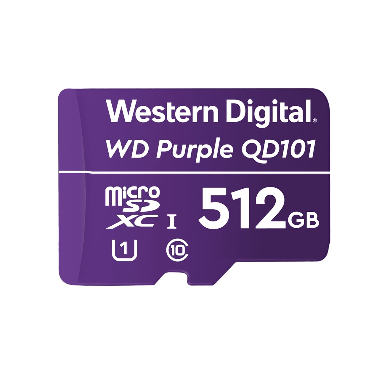 WD Purple 512GB Surveillance microSD XC Class - 10 UHS 1 "WDD512G1P0C-85AEL0"