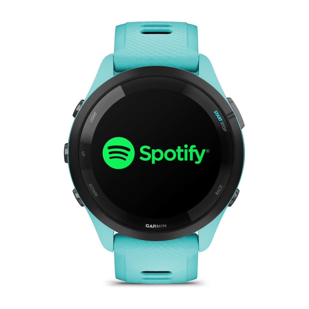 Smartwatch Garmin Forerunner 265, GPS, 46mm, Ecran AMOLED 1.3", Bluetooth, Wi-Fi, ANT+, Autonomie 13 zile, Monitorizre avansata activitati, 5 ATM (Albastru/Negru) "010-02810-12" — miniatură