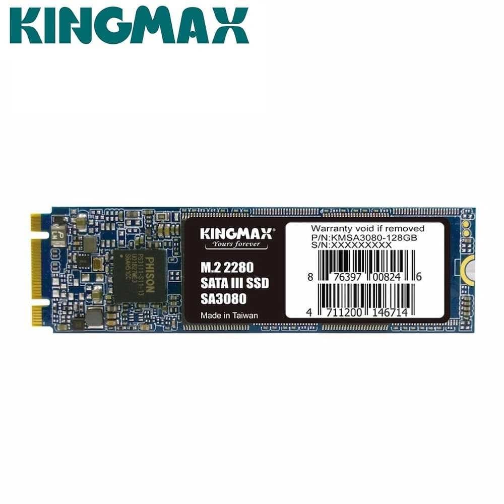 SSD KINGMAX, SA3080, 256 GB, M.2 2280, S-ATA 3, 3D TLC Nand, R/W: 540/450 MB/s, "KMSA3080-256G" — miniatură