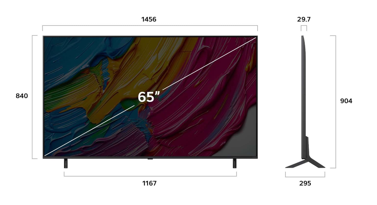 Televizor QNED LG 165 cm (65") 65QNED80A3A, Ultra HD 4K, Smart TV, WiFi, CI+ "65QNED80A3A" — miniatură