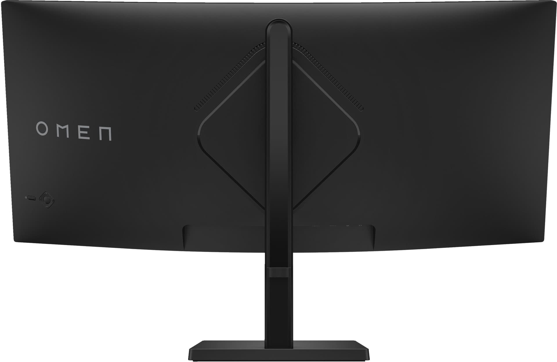 Monitor Gaming VA LED HP OMEN 34" 34c, WQHD (3440 x 1440), HDMI, DisplayPort, Ecran curbat, Boxe, 165 Hz, 1 ms (Negru) "780K8E9#ABB" — miniatură