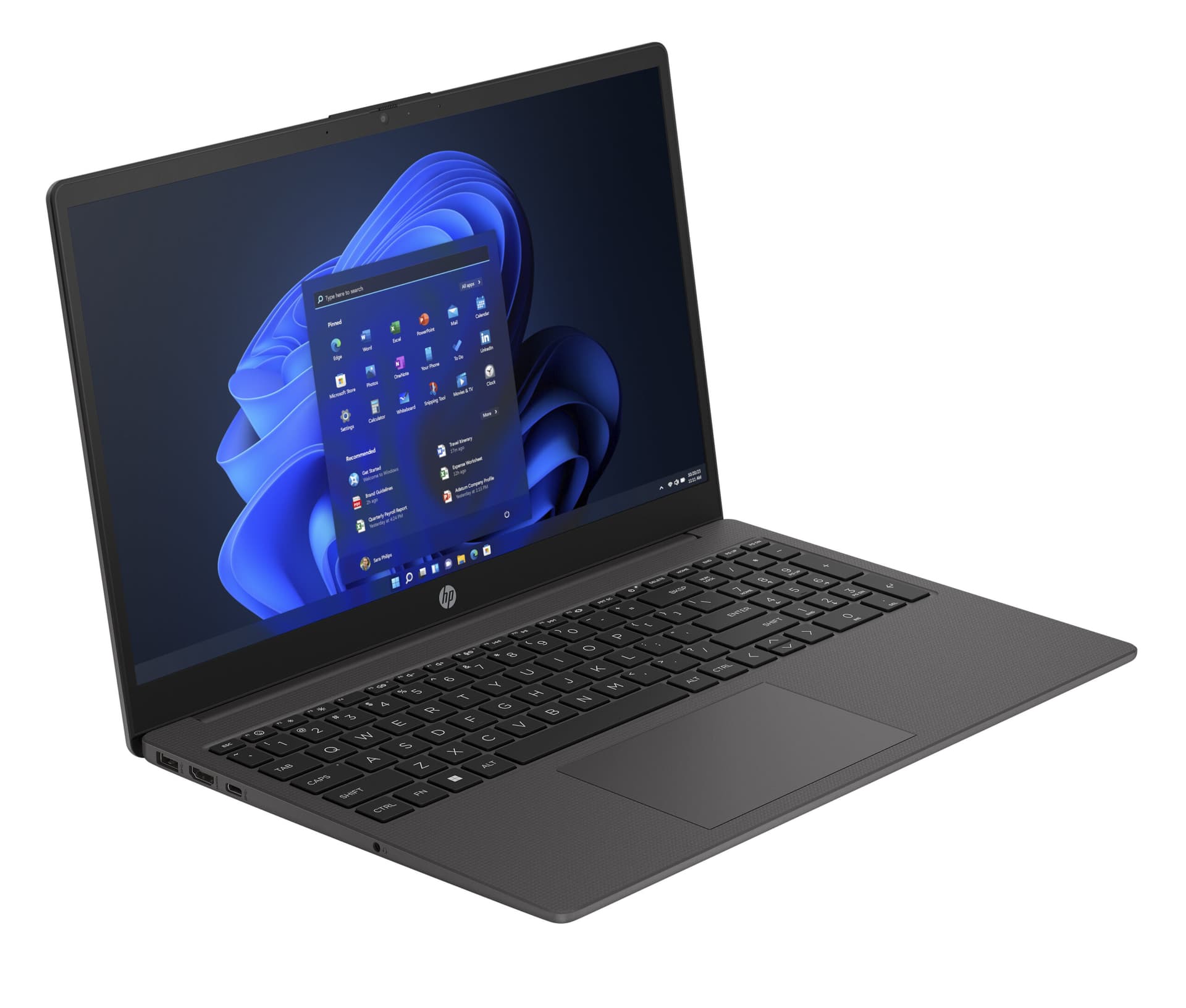 Laptop HP 250 G10 (Procesor Intel® CoreTM i7-1355U (12M Cache, up to 5.0 GHz) 15.6" FHD, 16GB, 512GB SSD, Intel Iris Xe Graphics, Negru) "853S0ES#ABD" — miniatură