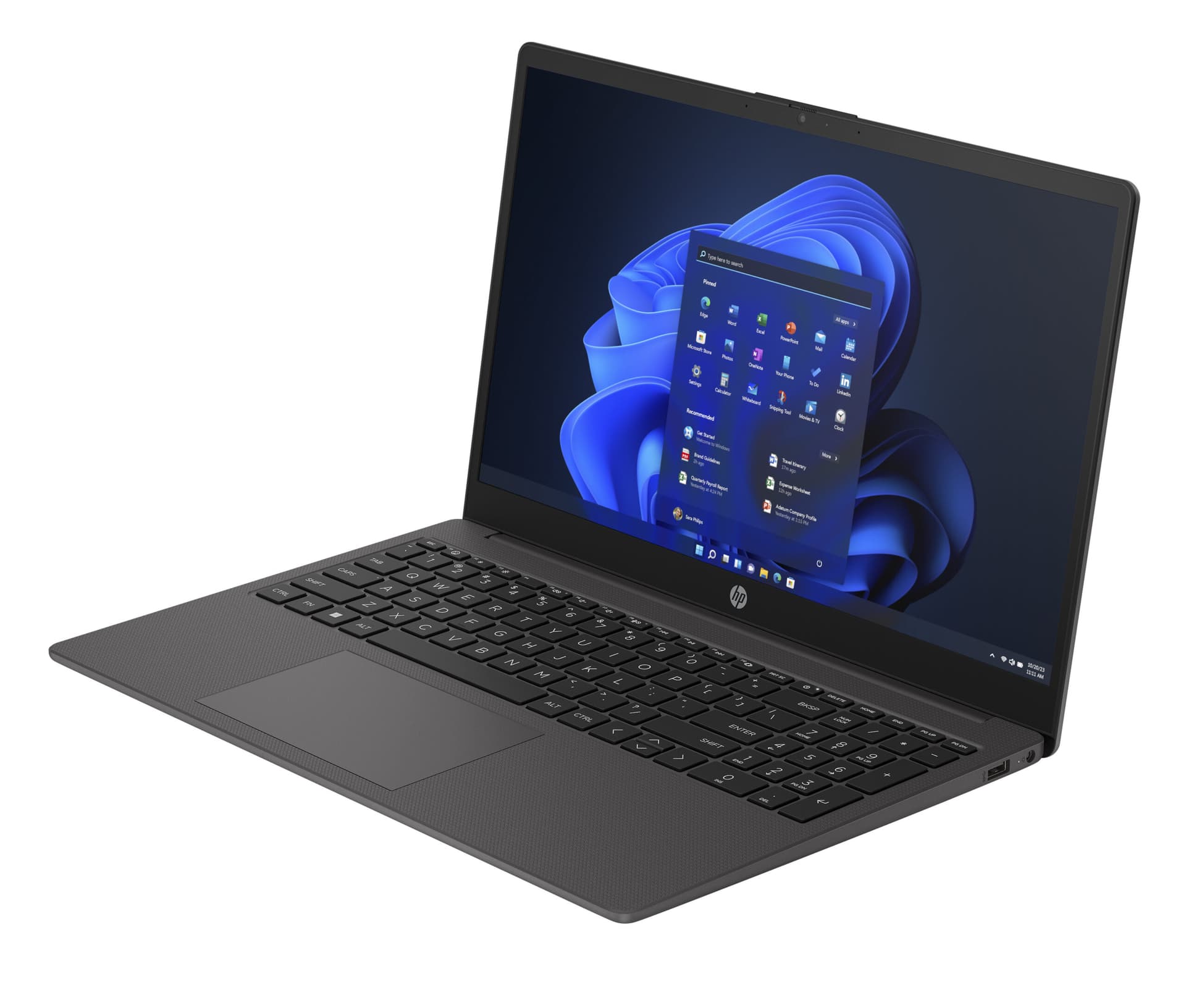 Laptop HP 250 G10 (Procesor Intel® CoreTM i7-1355U (12M Cache, up to 5.0 GHz) 15.6" FHD, 16GB, 512GB SSD, Intel Iris Xe Graphics, Negru) "853S0ES#ABD" — miniatură