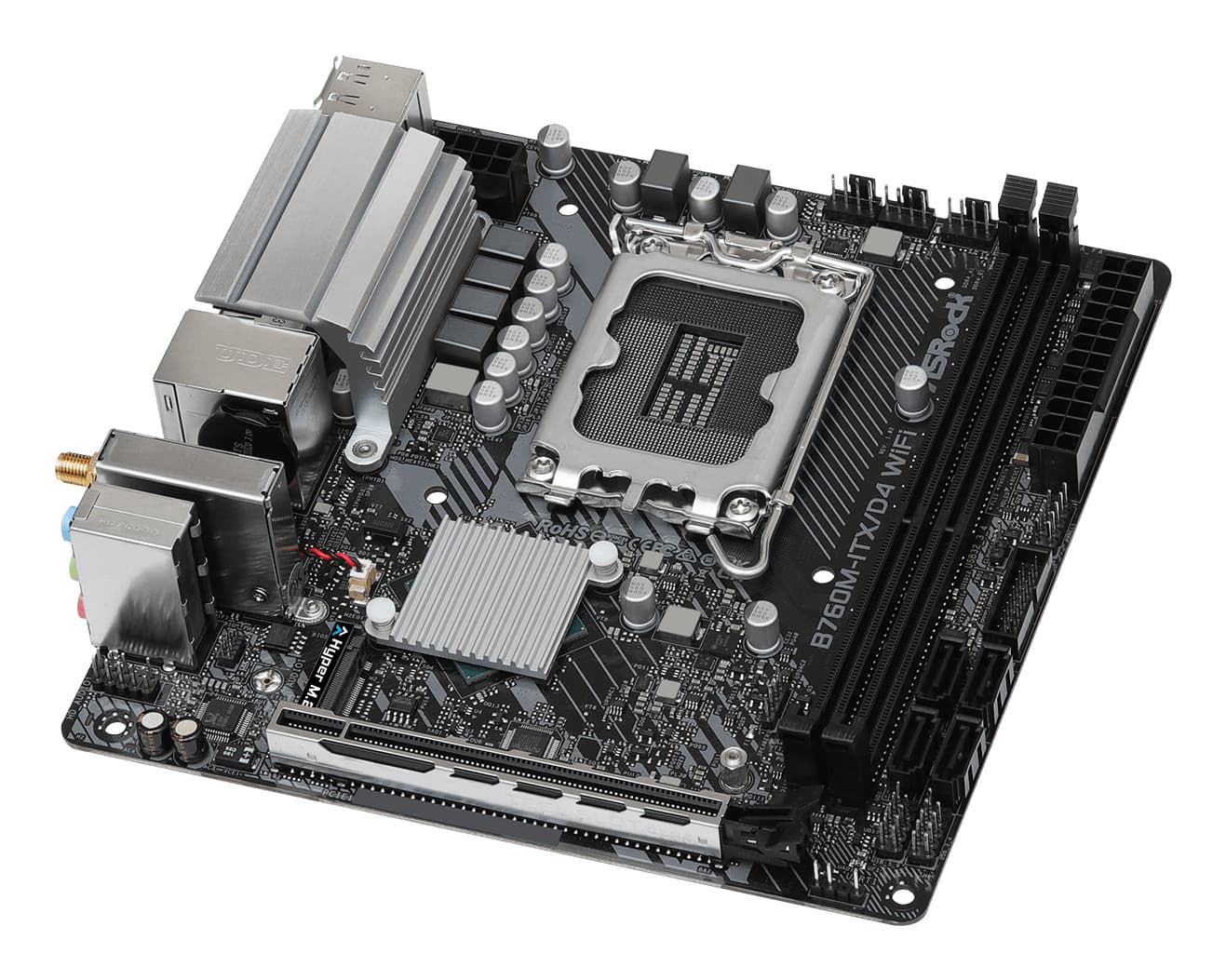 Placa de baza 90-MXBKY0-A0CAYZ Intel B760M-ITX/D4 WiFi, LGA1700 "90-MXBKY0-A0CAYZ" — miniatură