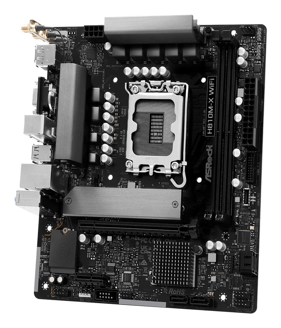 Asrock H810M-X WiFi "90-MXBS6-A0UAYZ" — miniatură