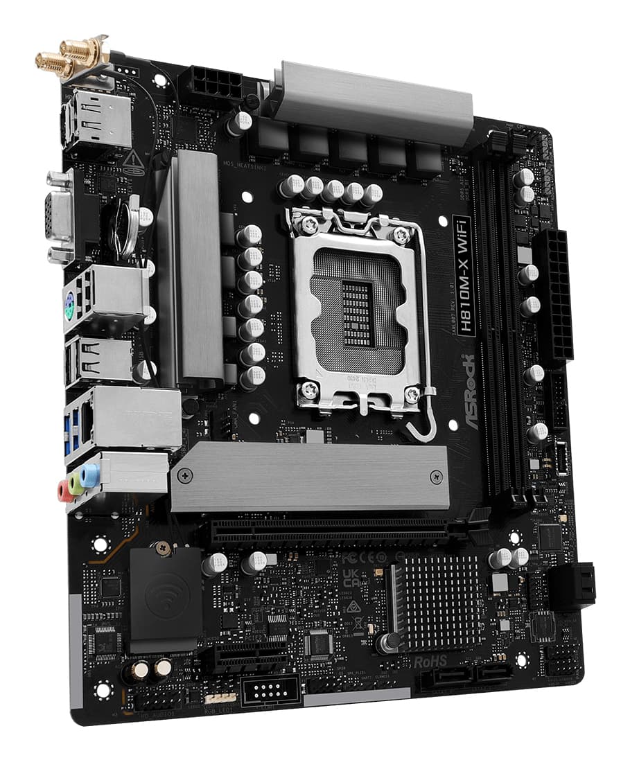 Asrock H810M-X WiFi "90-MXBS6-A0UAYZ" — miniatură