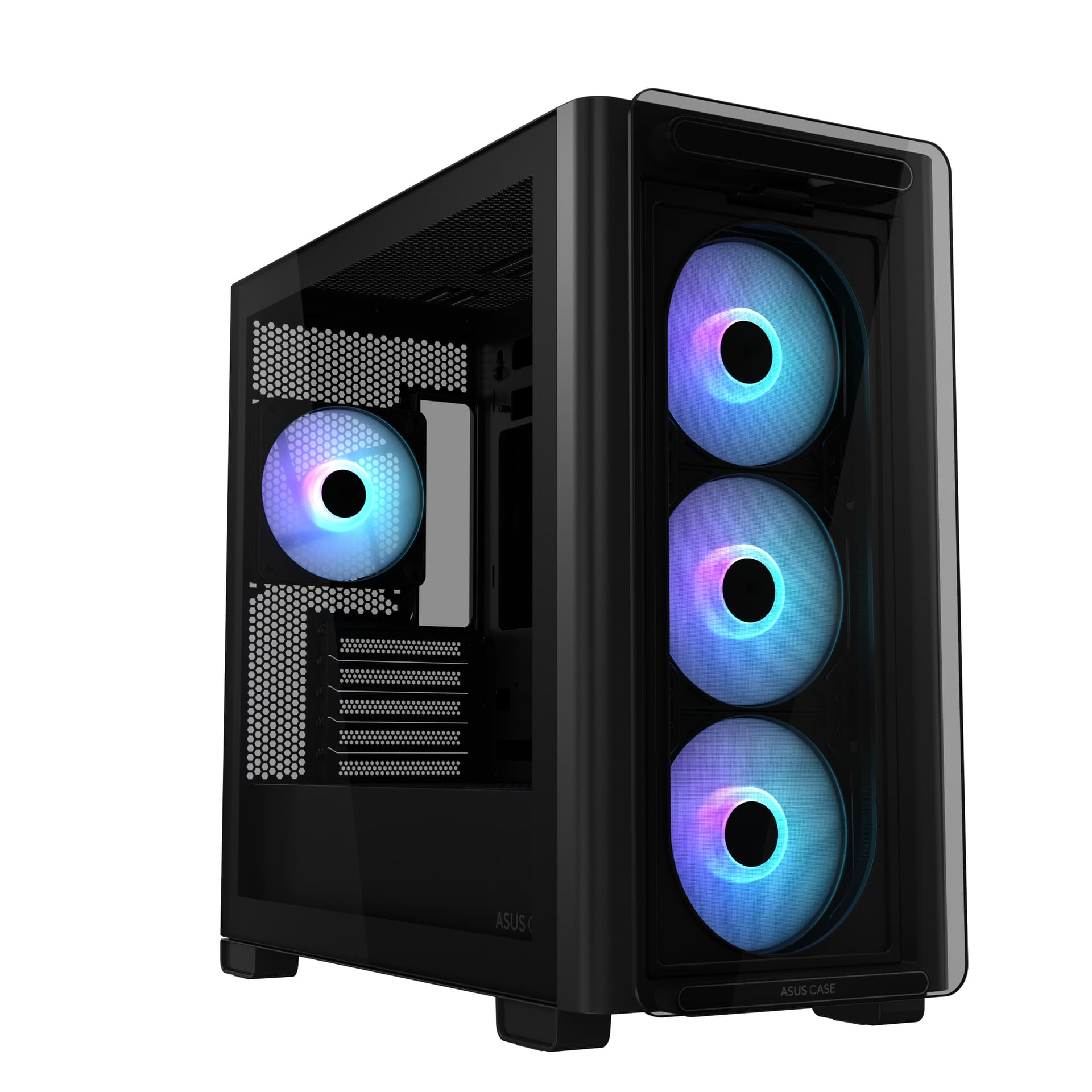Carcasa ASUS A23 PLUS TG ARGB, Mini Tower (Negru) "90DC00K0-B19010" — miniatură