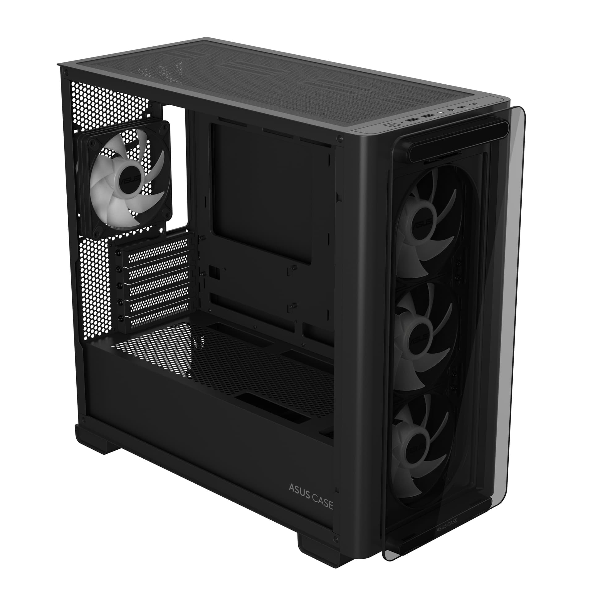 Carcasa ASUS A23 PLUS TG ARGB, Mini Tower (Negru) "90DC00K0-B19010" — miniatură