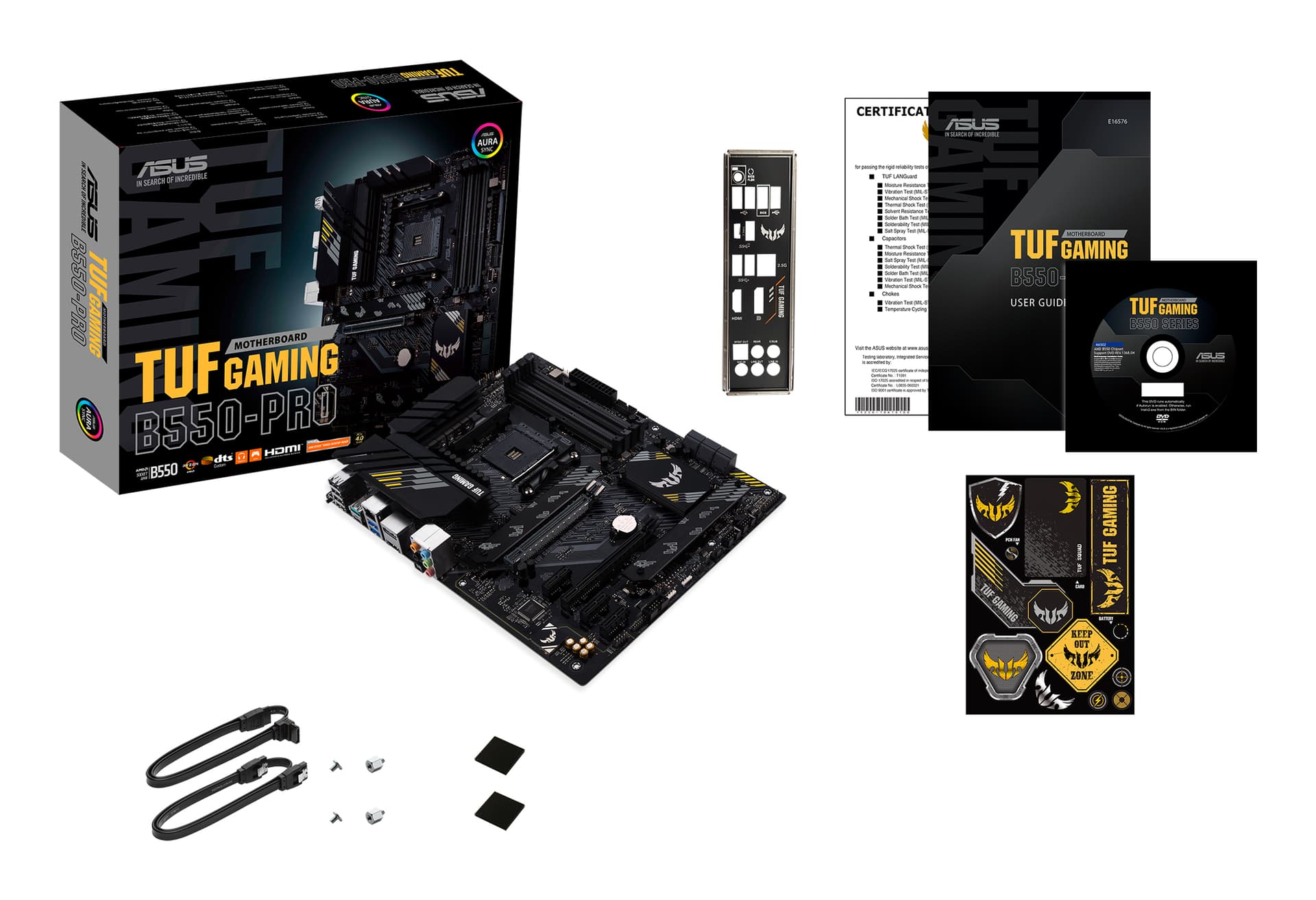 Placa de baza Gaming ASUS AMD TUF B550-PRO Socket AM4 ATX "90MB17R0-M0EAY0" — miniatură