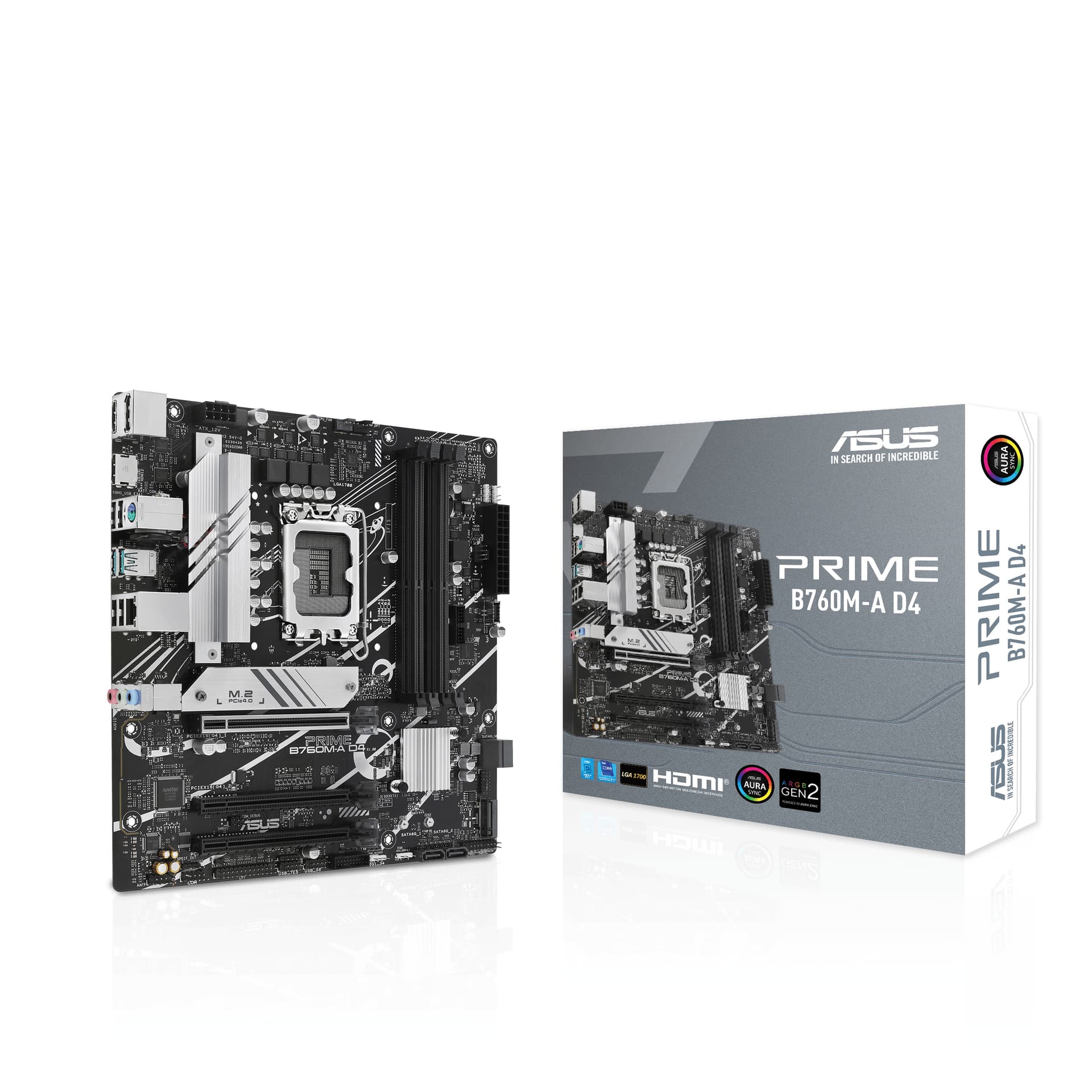 Placa de baza ASUS PRIME B660-PLUS D4, Intel B660, LGA 1700, ATX "90MB18X0-M1EAY0" — miniatură