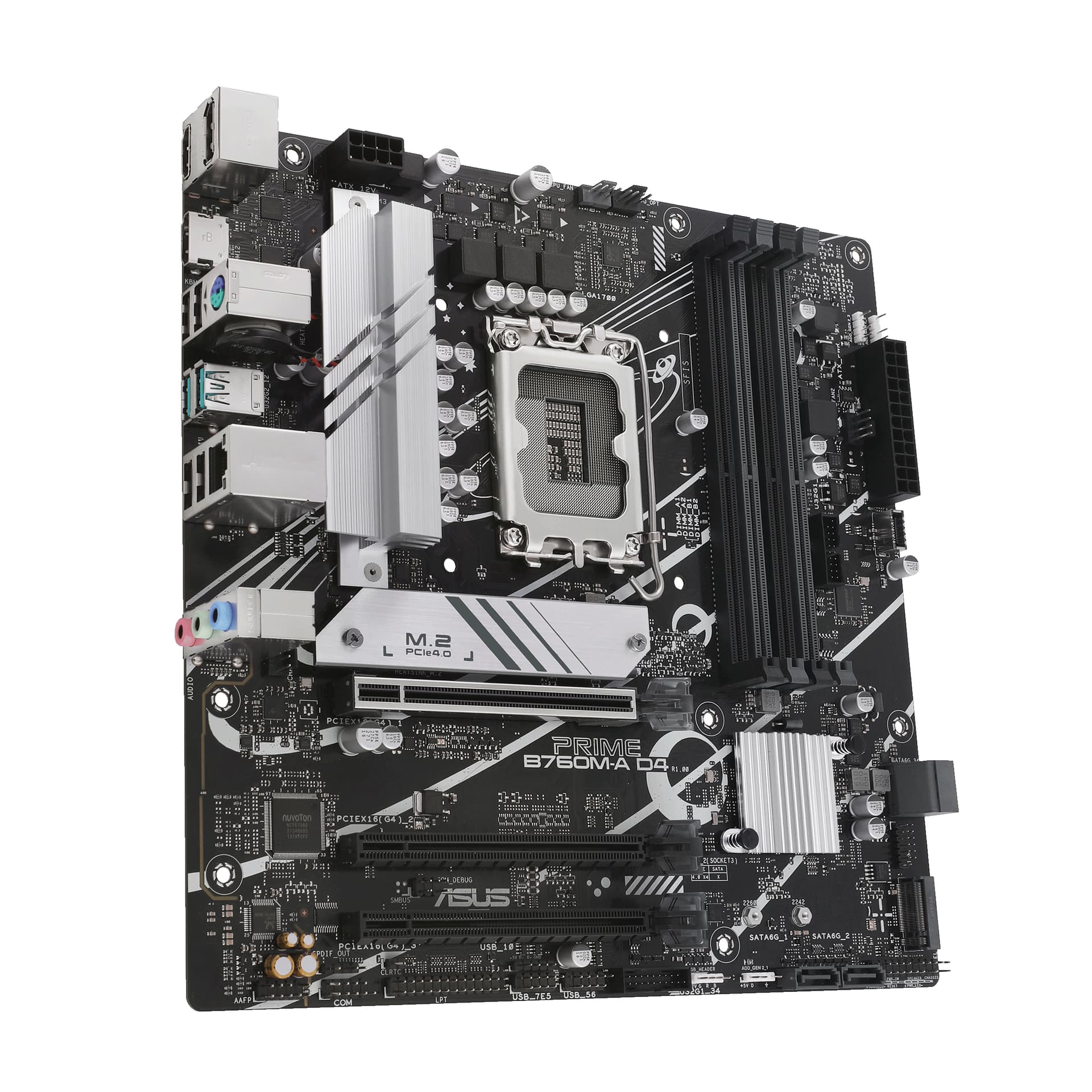 Placa de baza ASUS PRIME B660-PLUS D4, Intel B660, LGA 1700, ATX "90MB18X0-M1EAY0" — miniatură