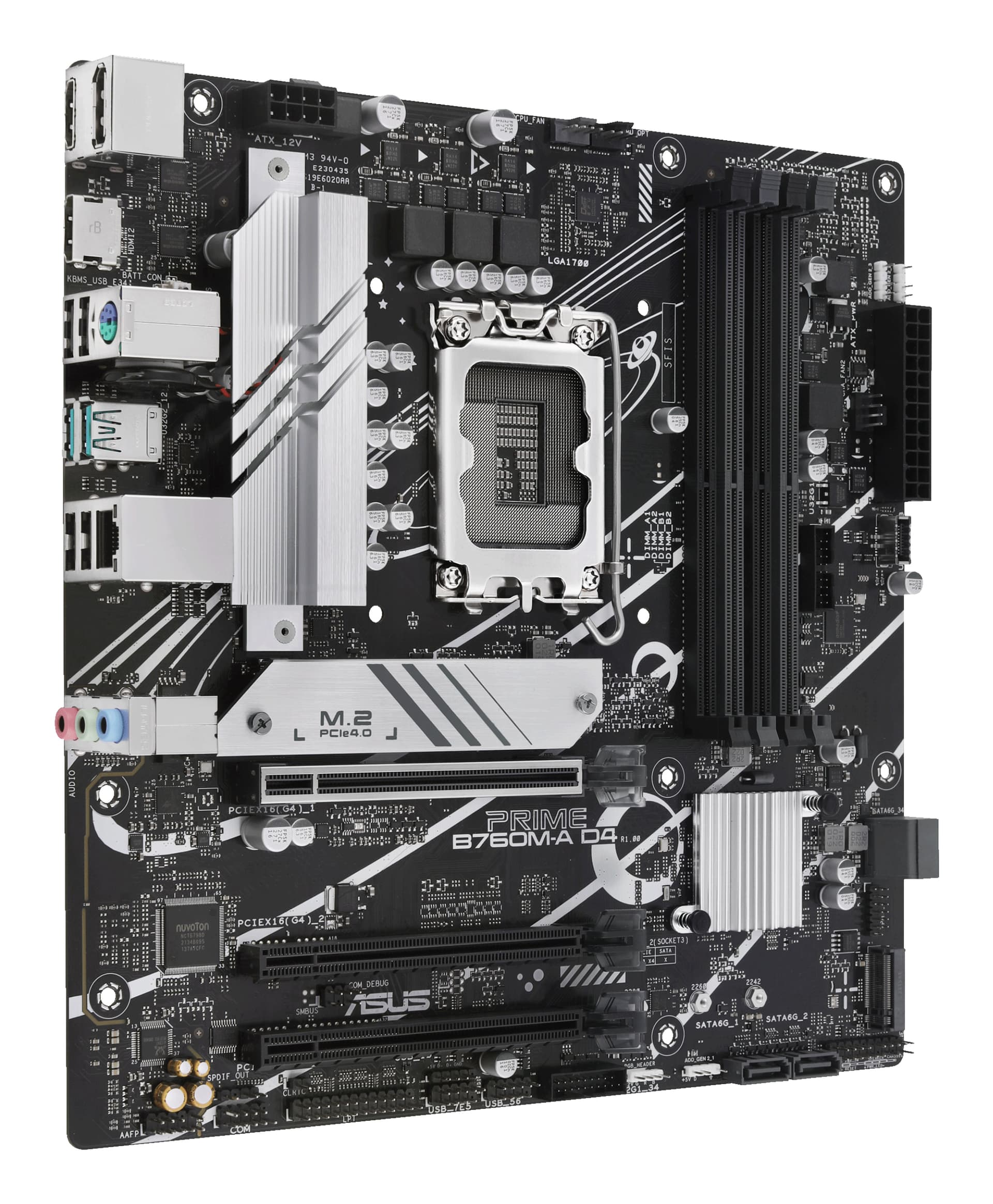 Placa de baza ASUS PRIME B760M-A D4-CSM, Intel B760, LGA 1700, mATX "90MB1D00-M1EAYC" — miniatură