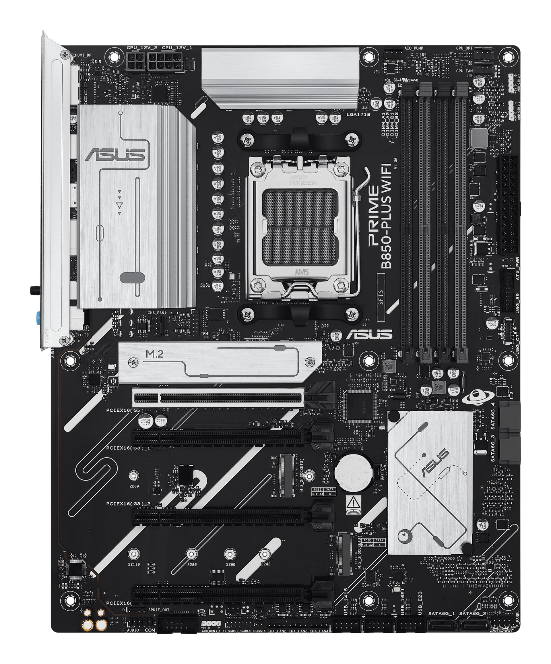 Placa de baza ASUS PRIME B850-PLUS WIFI, AMD B850, Socket AM5, ATX "90MB1L80-M0EAY0" — miniatură