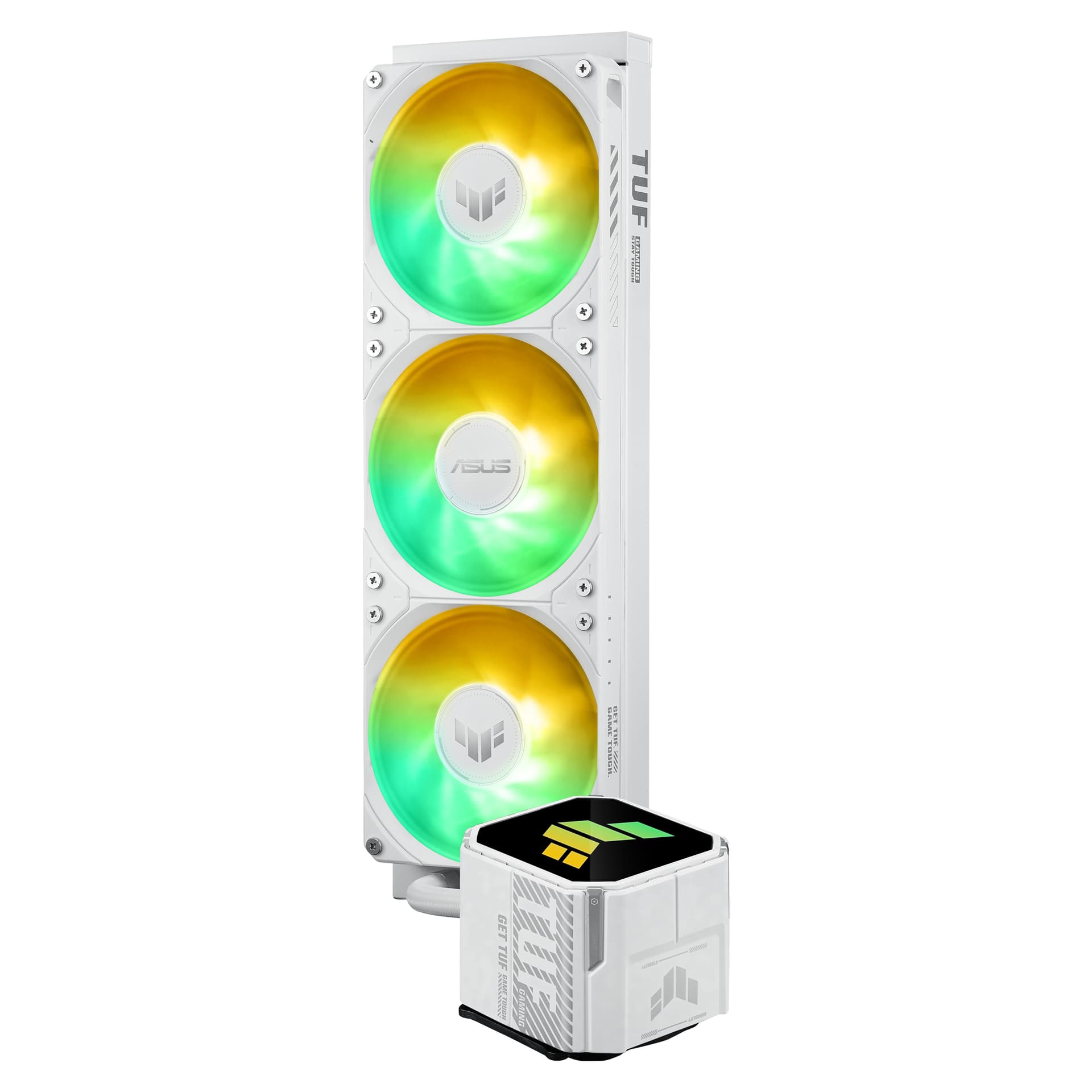Cooler CPU ASUS TUF LC III 360, aRGB, 650 - 2600rpm, 3 x 120mm (Alb) "90RC0192-B0EAY0" — miniatură