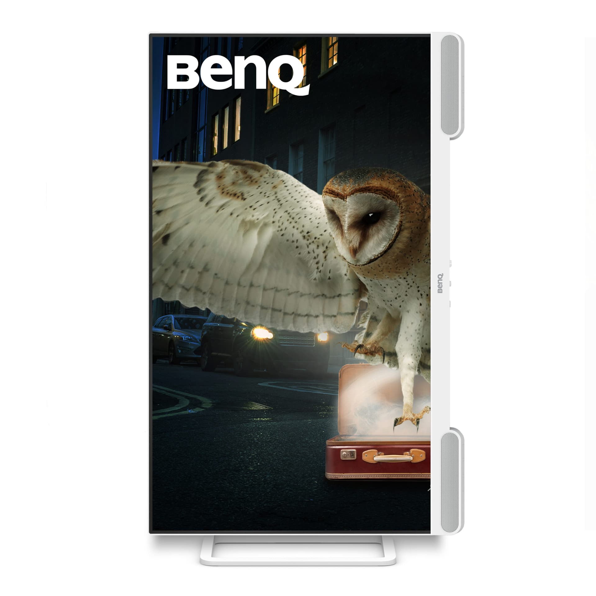 Monitor IPS LED BenQ 31.5" EW3290U, 4K UHD (3840 x 2160), HDMI, Boxe, Pivot (Alb) "9H.LN4LJ.LBE" — miniatură