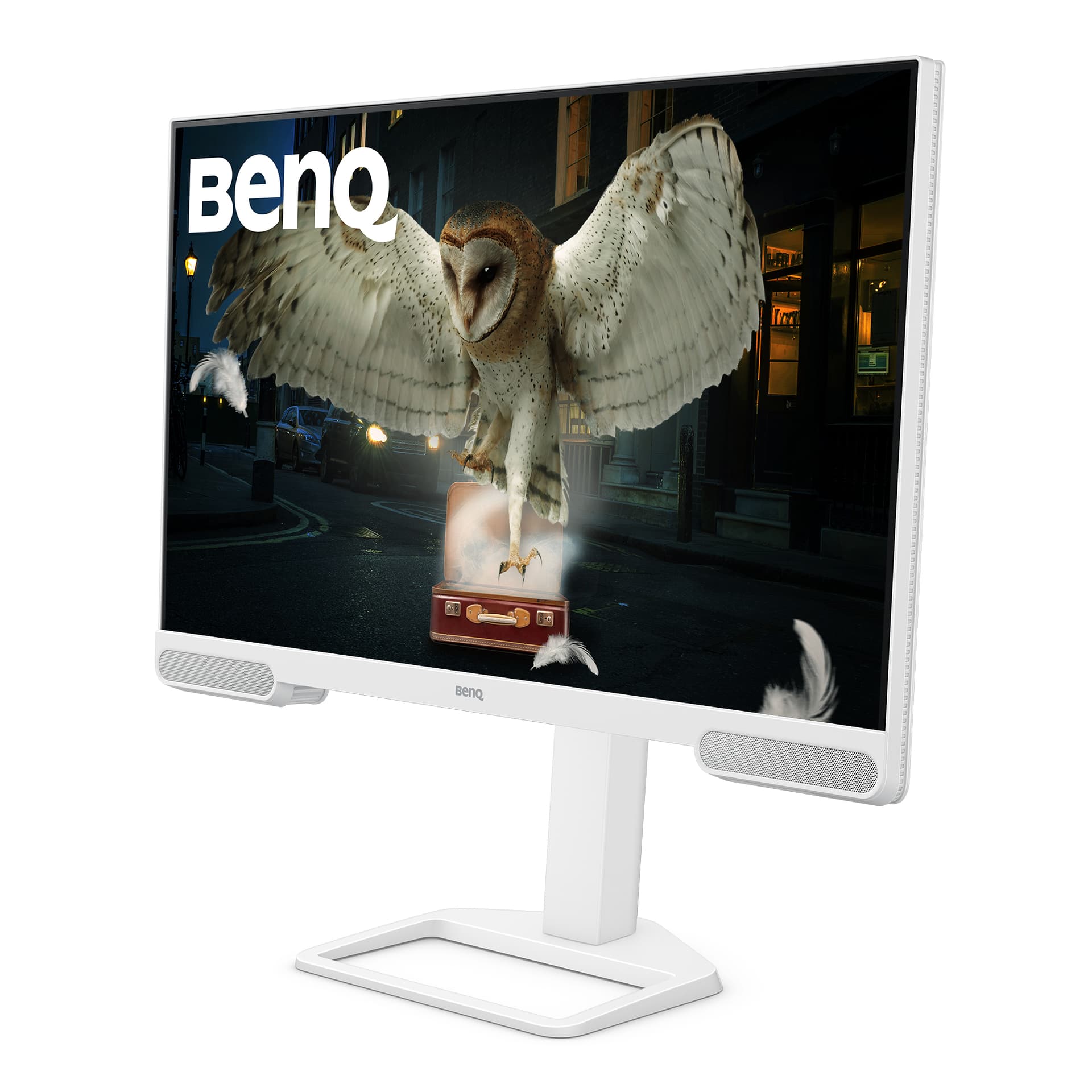 Monitor IPS LED BenQ 31.5" EW3290U, 4K UHD (3840 x 2160), HDMI, Boxe, Pivot (Alb) "9H.LN4LJ.LBE" — miniatură