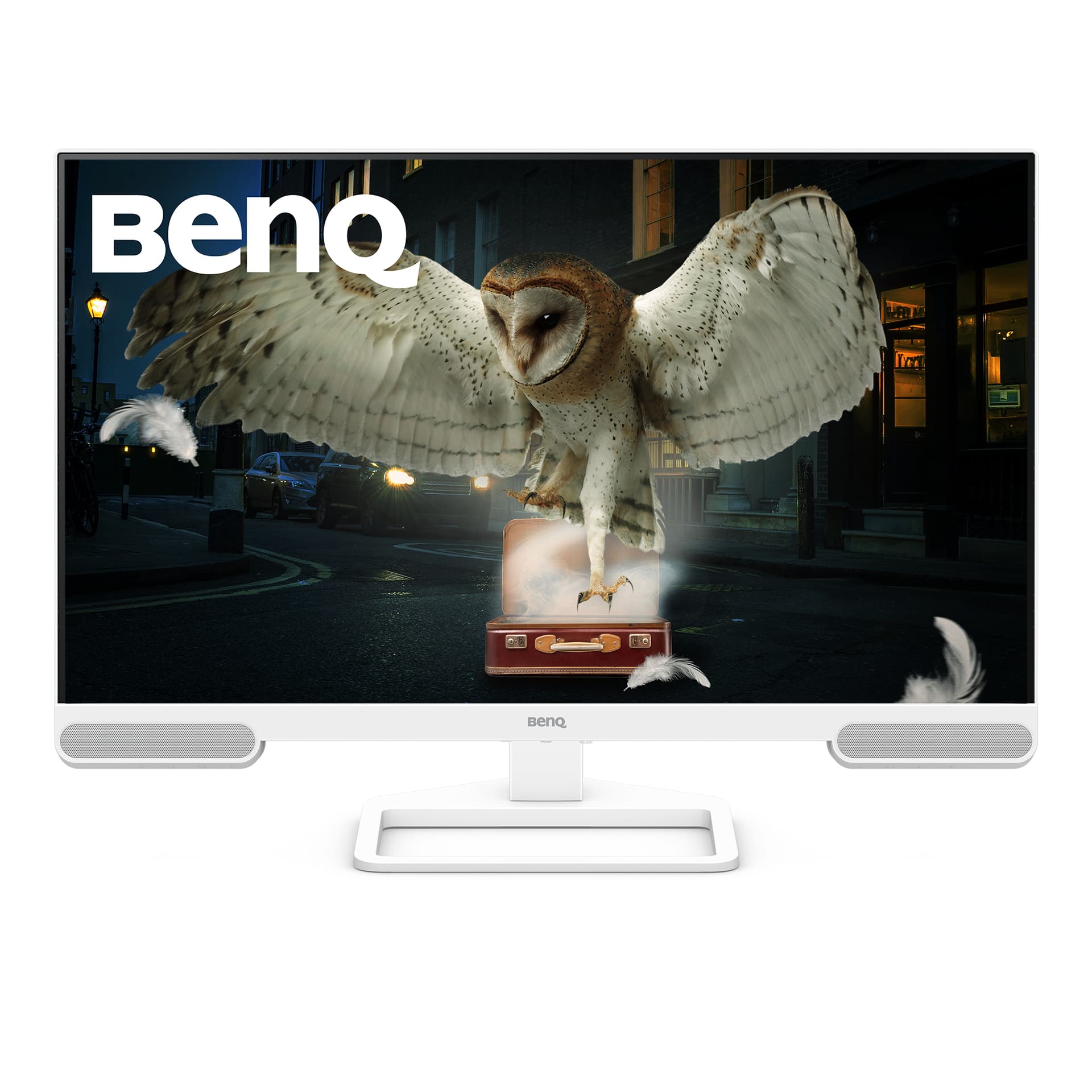 Monitor IPS LED BenQ 31.5" EW3290U, 4K UHD (3840 x 2160), HDMI, Boxe, Pivot (Alb) "9H.LN4LJ.LBE" — miniatură